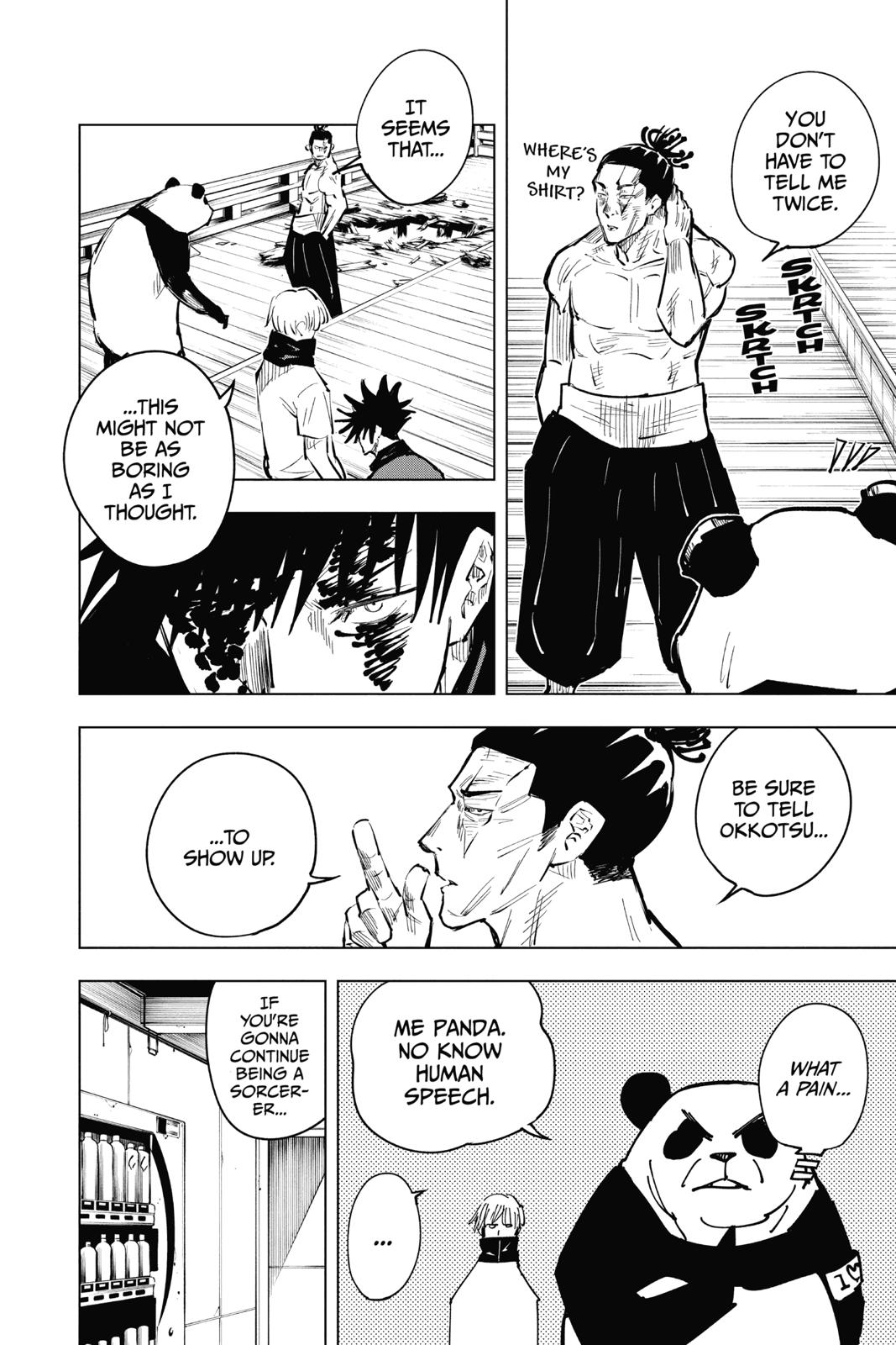 Jujutsu Kaisen Manga Chapter 17 page 24 - Boredom scene
