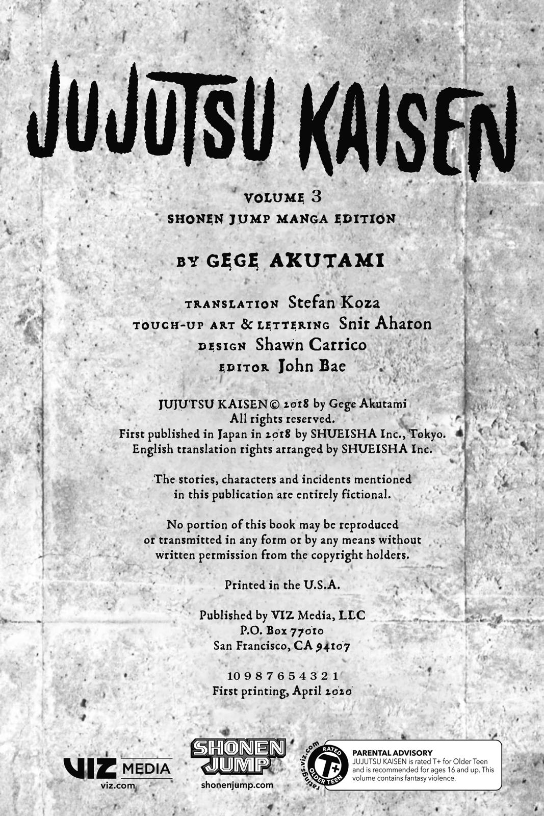 Jujutsu Kaisen Manga Chapter 17 page 3 - Boredom scene