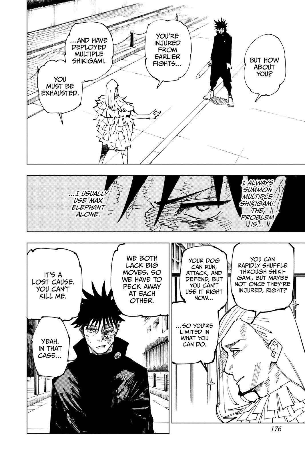 Jujutsu Kaisen Manga Chapter 170 page 8 - Tokyo No. 1 Colony, Part 10 scene