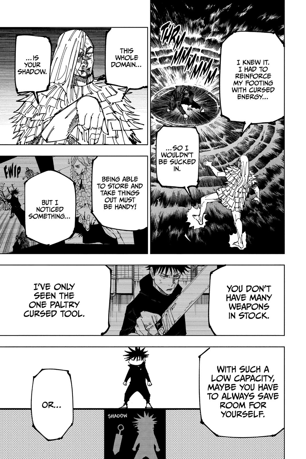 Jujutsu Kaisen Manga Chapter 171 page 15 - Tokyo No. 1 Colony, Part 11 scene