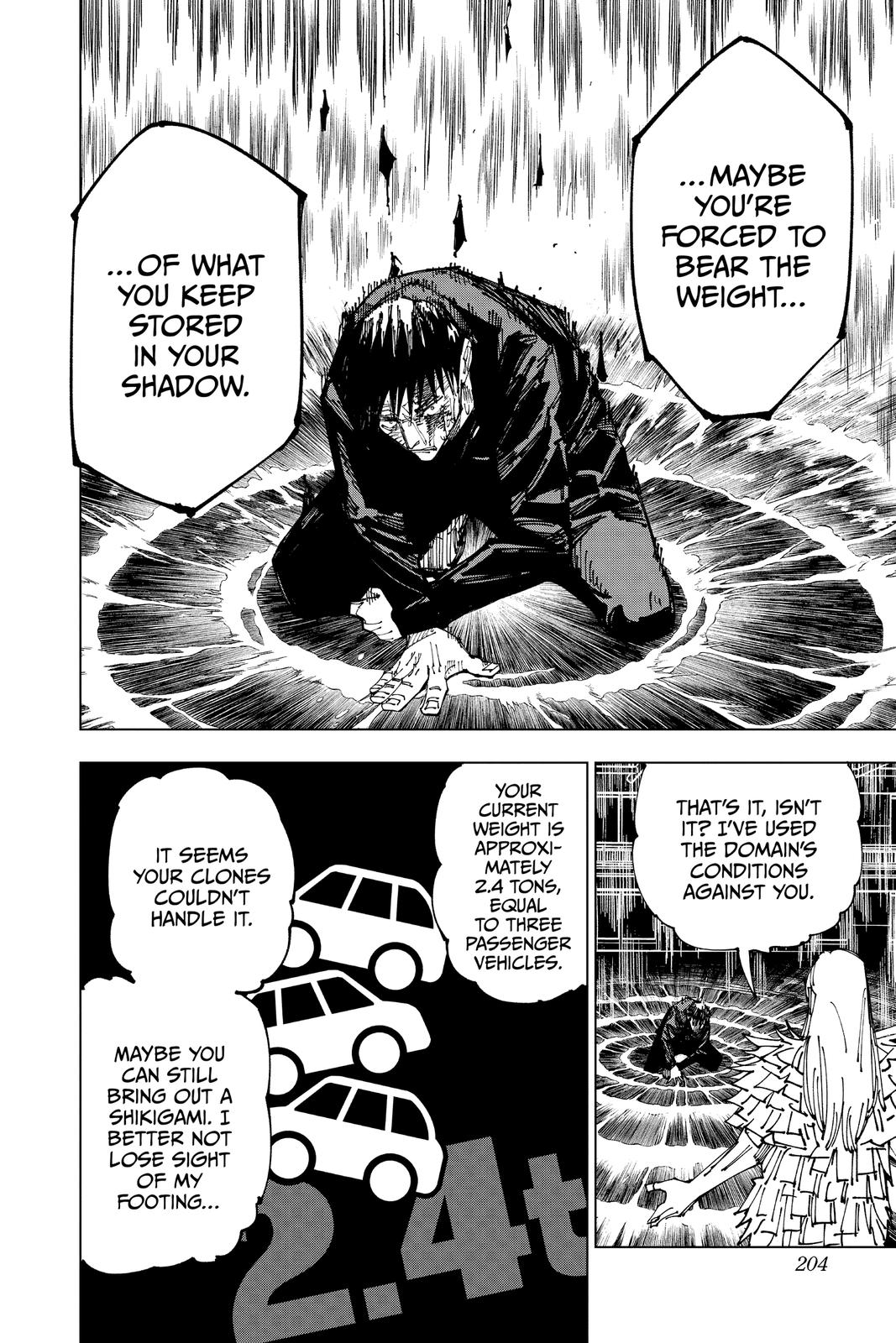 Jujutsu Kaisen Manga Chapter 171 page 16 - Tokyo No. 1 Colony, Part 11 scene
