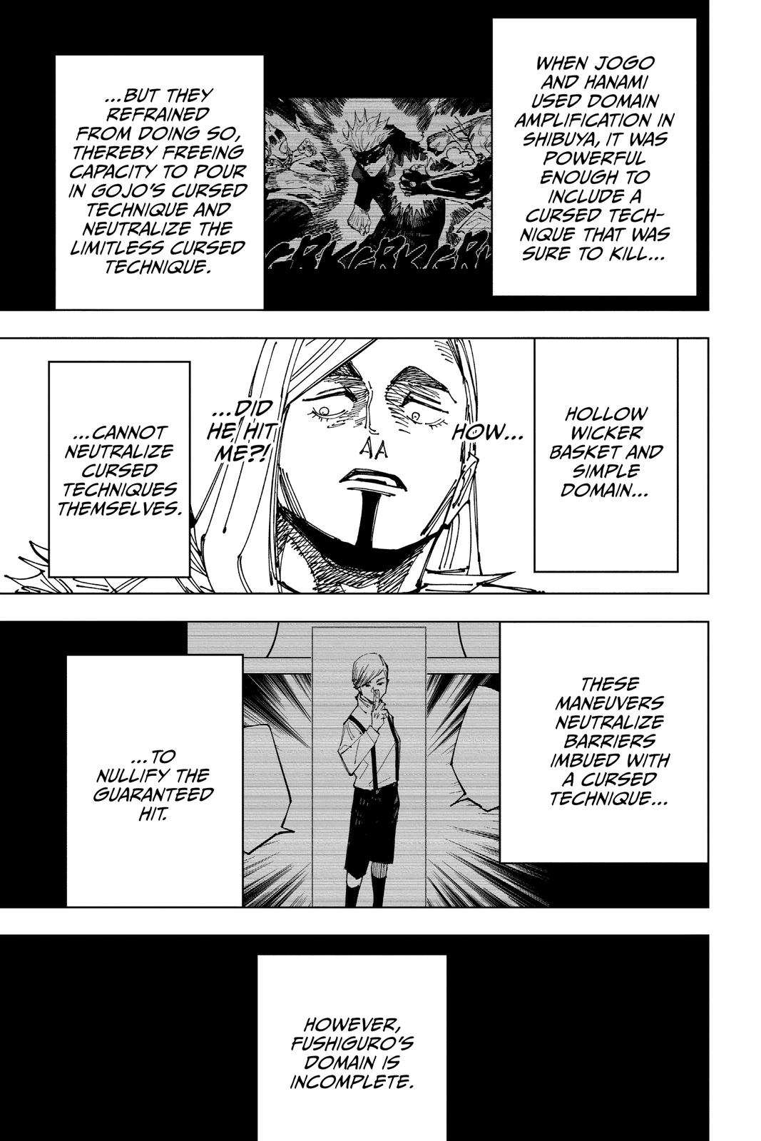 Jujutsu Kaisen Manga Chapter 171 page 5 - Tokyo No. 1 Colony, Part 11 scene