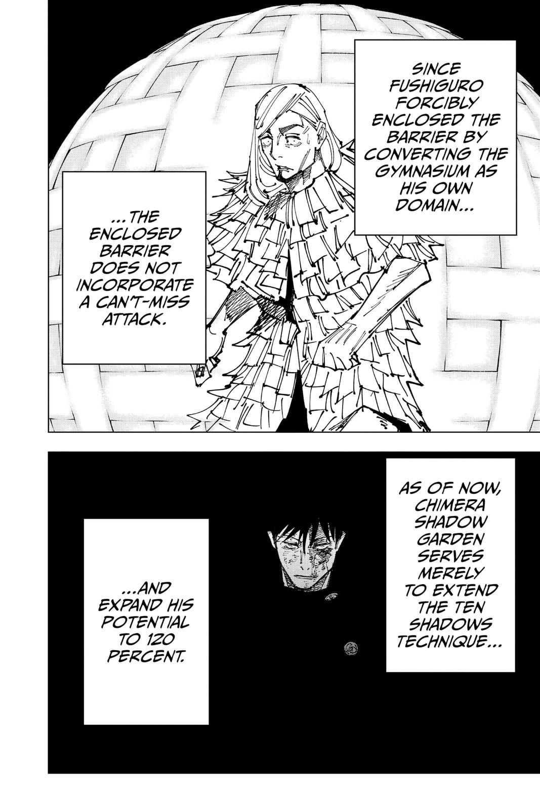 Jujutsu Kaisen Manga Chapter 171 page 6 - Tokyo No. 1 Colony, Part 11 scene