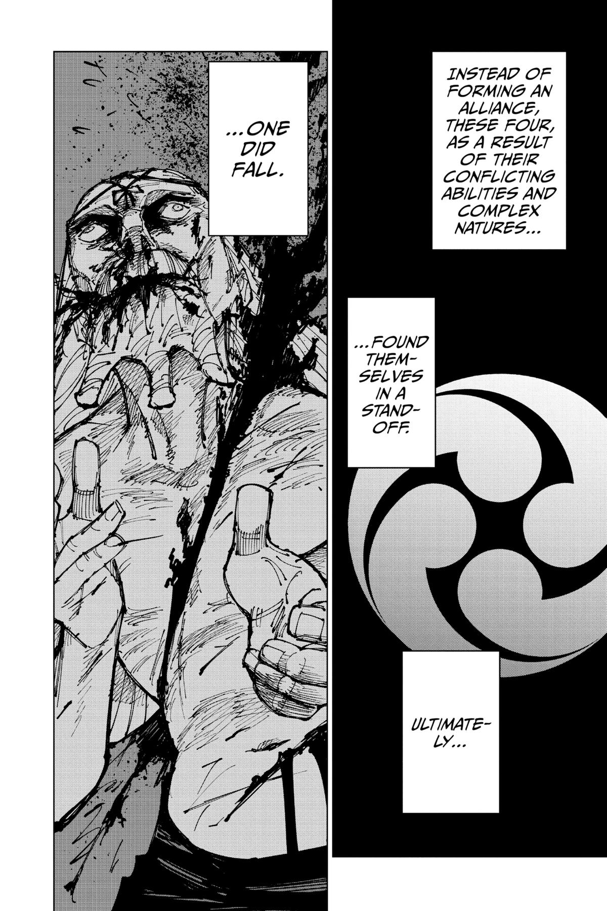 Jujutsu Kaisen Manga Chapter 173 page 18 - Tokyo No. 1 Colony, Part 13 scene