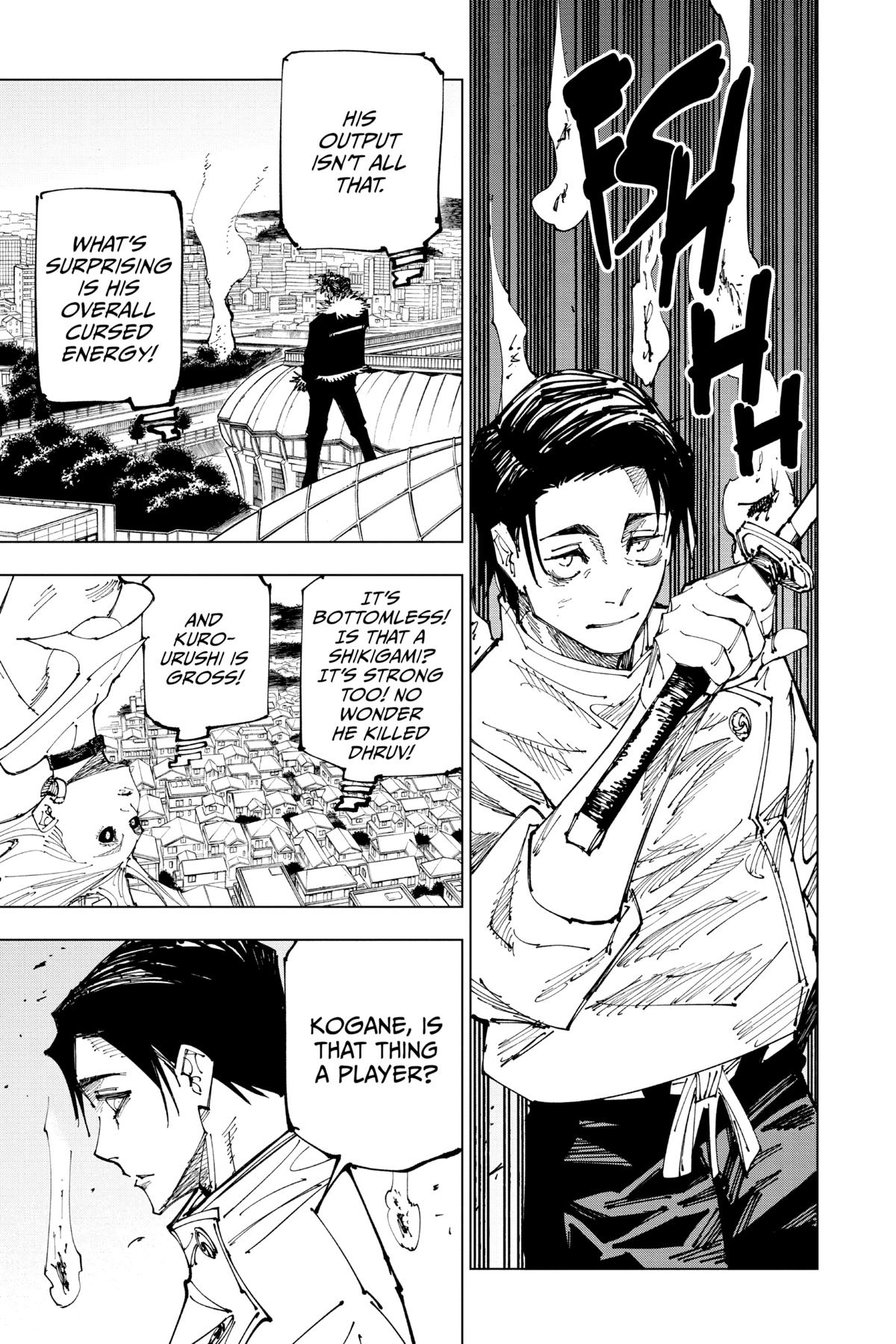 Jujutsu Kaisen Manga Chapter 174 page 12 - Sendai Colony, Part 1 scene