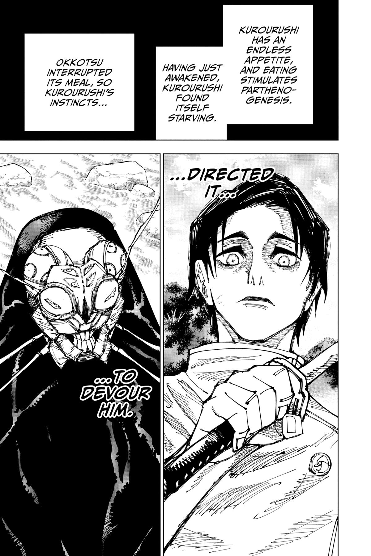 Jujutsu Kaisen Manga Chapter 174 page 14 - Sendai Colony, Part 1 scene