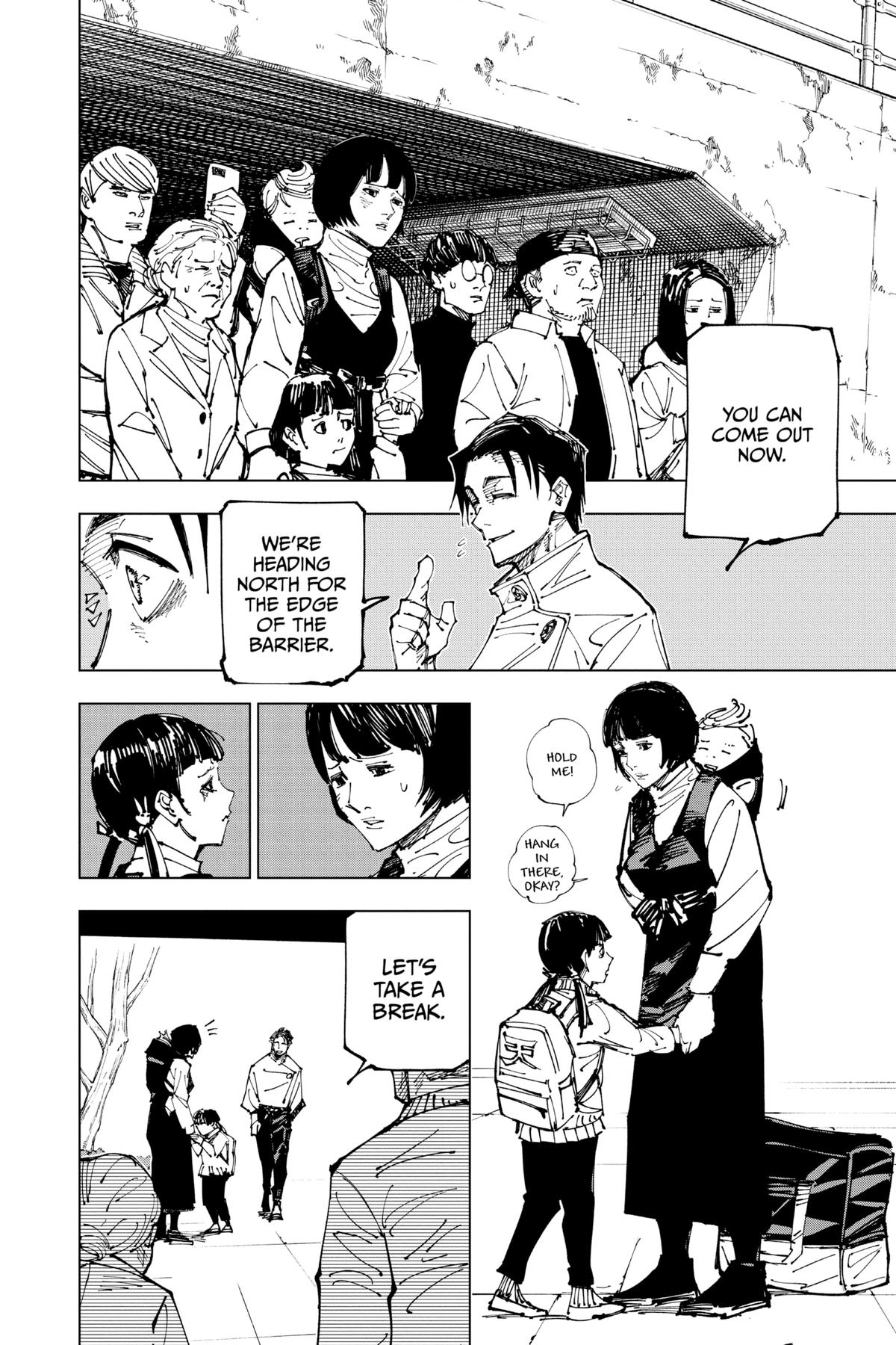 Jujutsu Kaisen Manga Chapter 174 page 4 - Sendai Colony, Part 1 scene