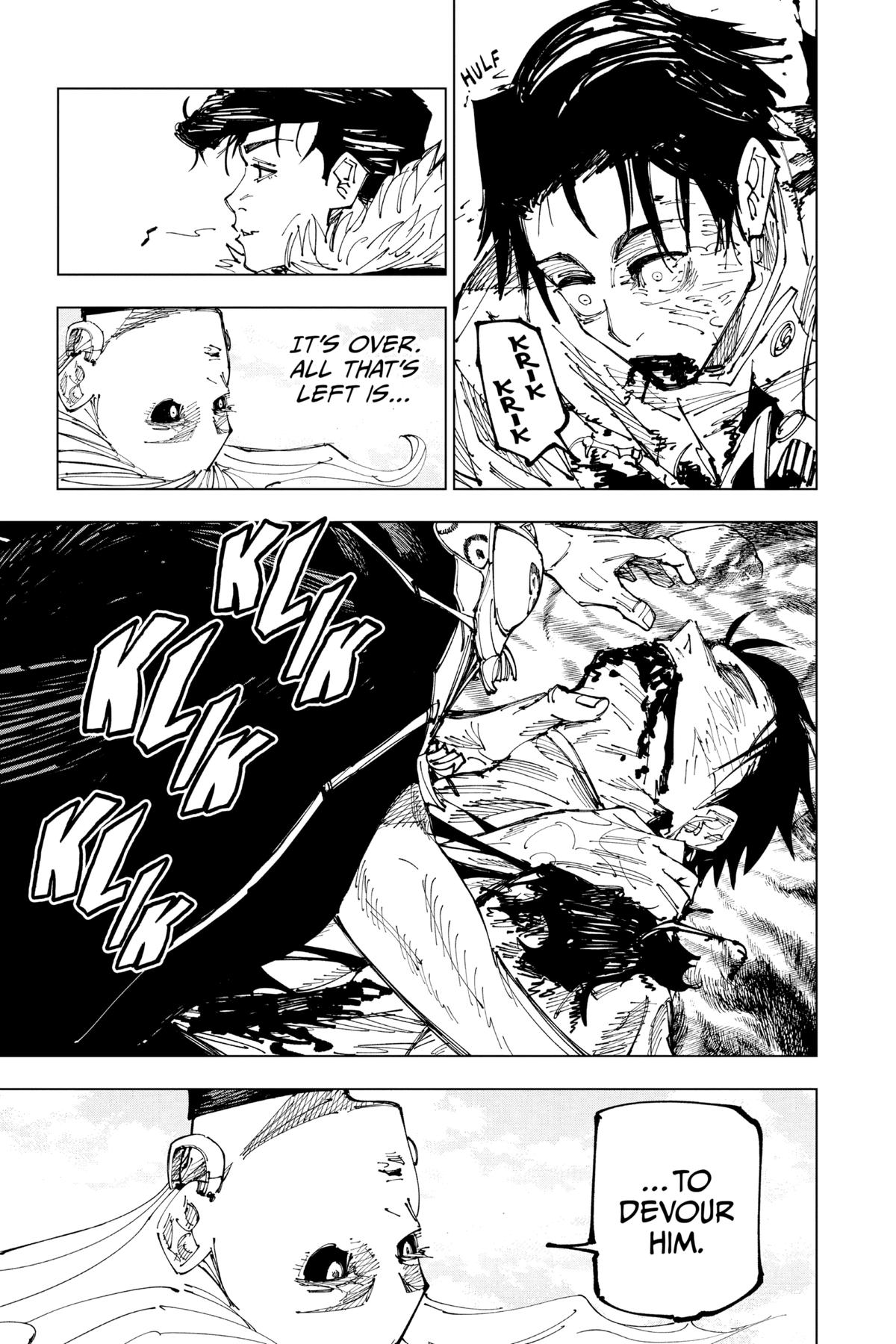 Jujutsu Kaisen Manga Chapter 175 page 15 - Sendai Colony, Part 2 scene