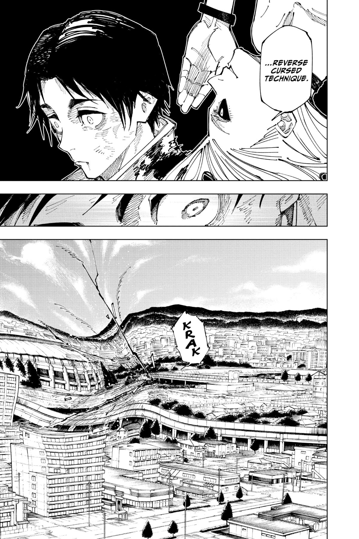 Jujutsu Kaisen Manga Chapter 175 page 19 - Sendai Colony, Part 2 scene
