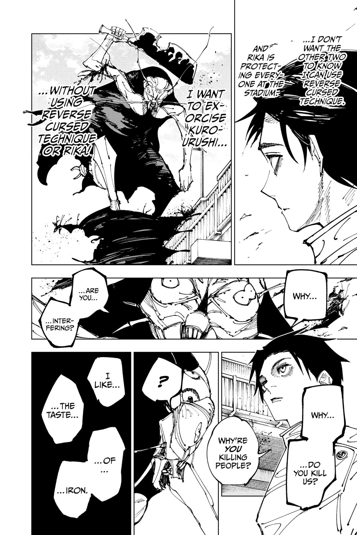 Jujutsu Kaisen Manga Chapter 175 page 8 - Sendai Colony, Part 2 scene