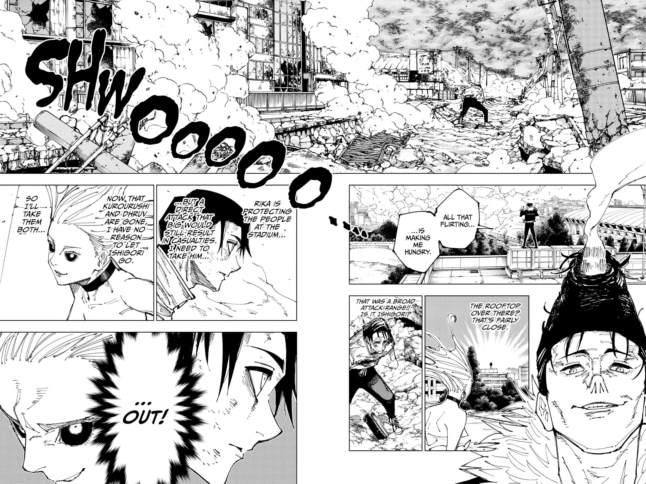 Jujutsu Kaisen Manga Chapter 176 page 11 - Sendai Colony, Part 3 scene