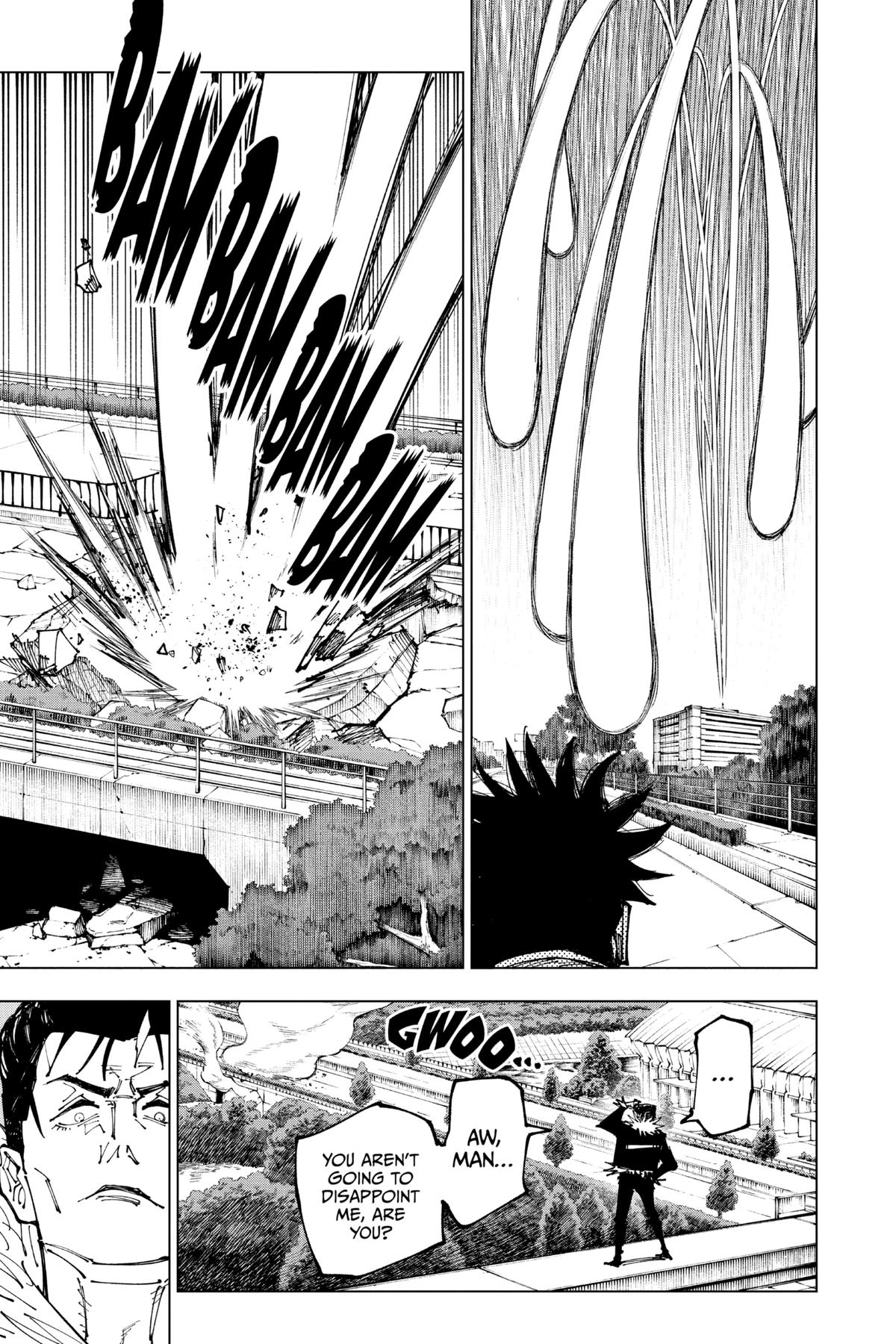 Jujutsu Kaisen Manga Chapter 176 page 15 - Sendai Colony, Part 3 scene