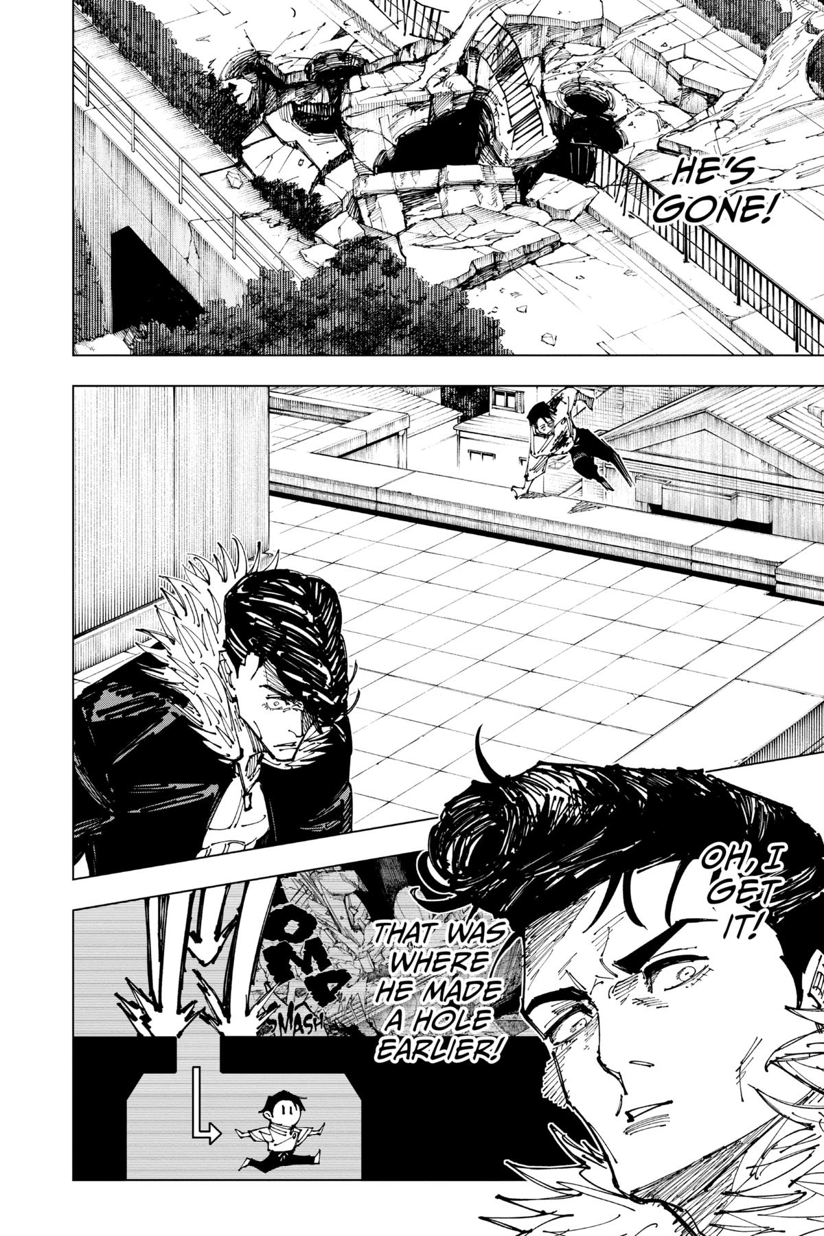 Jujutsu Kaisen Manga Chapter 176 page 16 - Sendai Colony, Part 3 scene