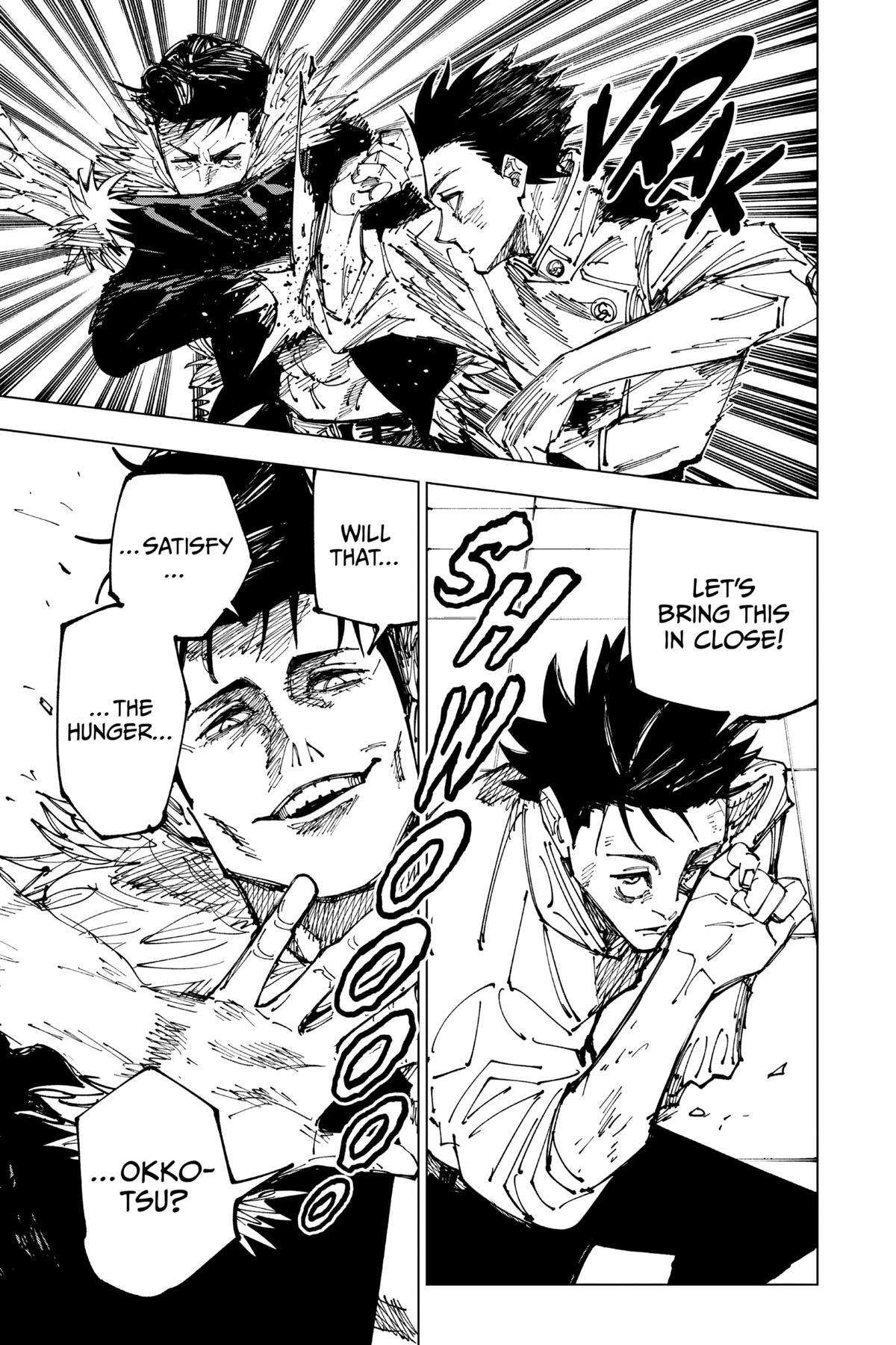 Jujutsu Kaisen Manga Chapter 176 page 17 - Sendai Colony, Part 3 scene