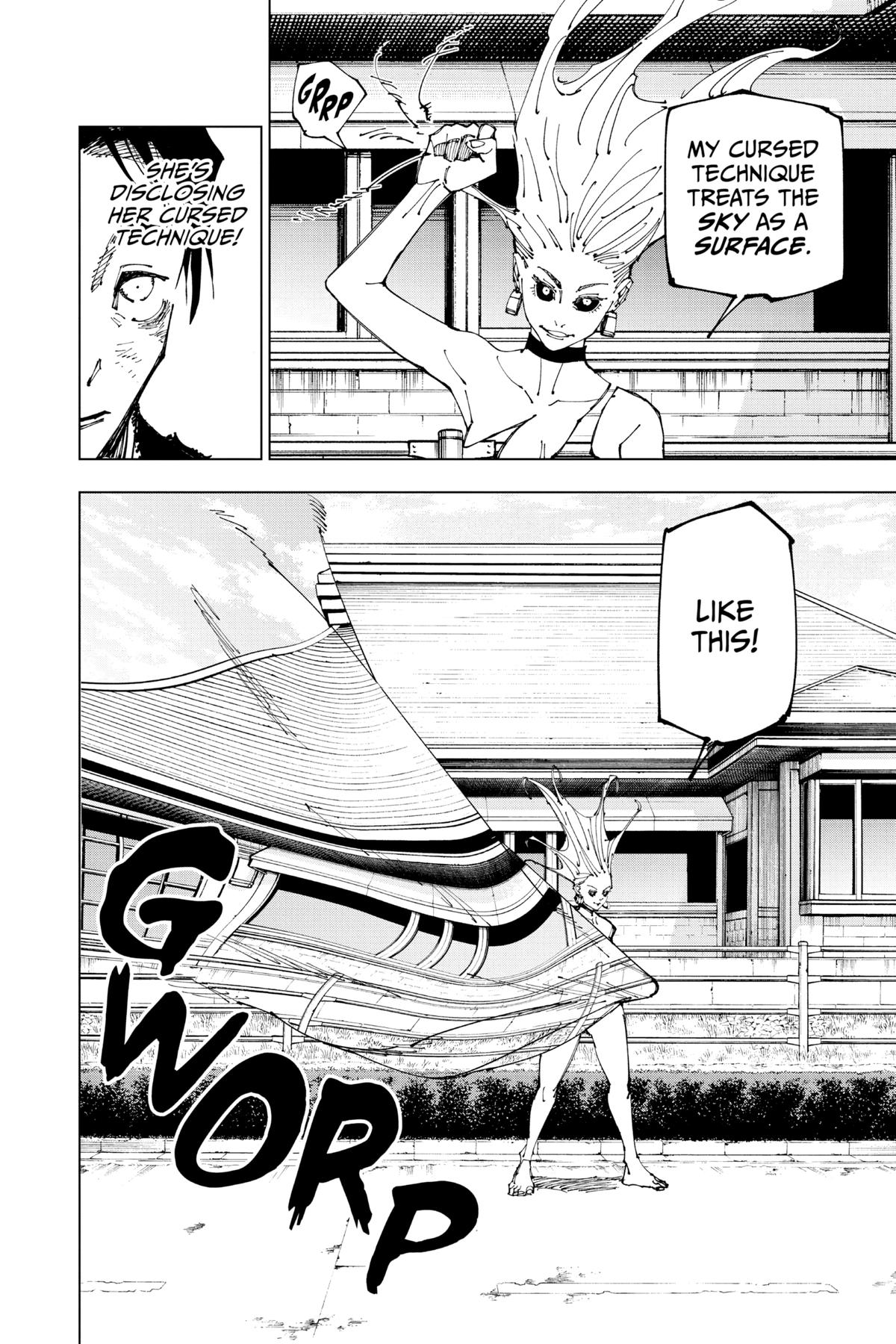 Jujutsu Kaisen Manga Chapter 176 page 6 - Sendai Colony, Part 3 scene