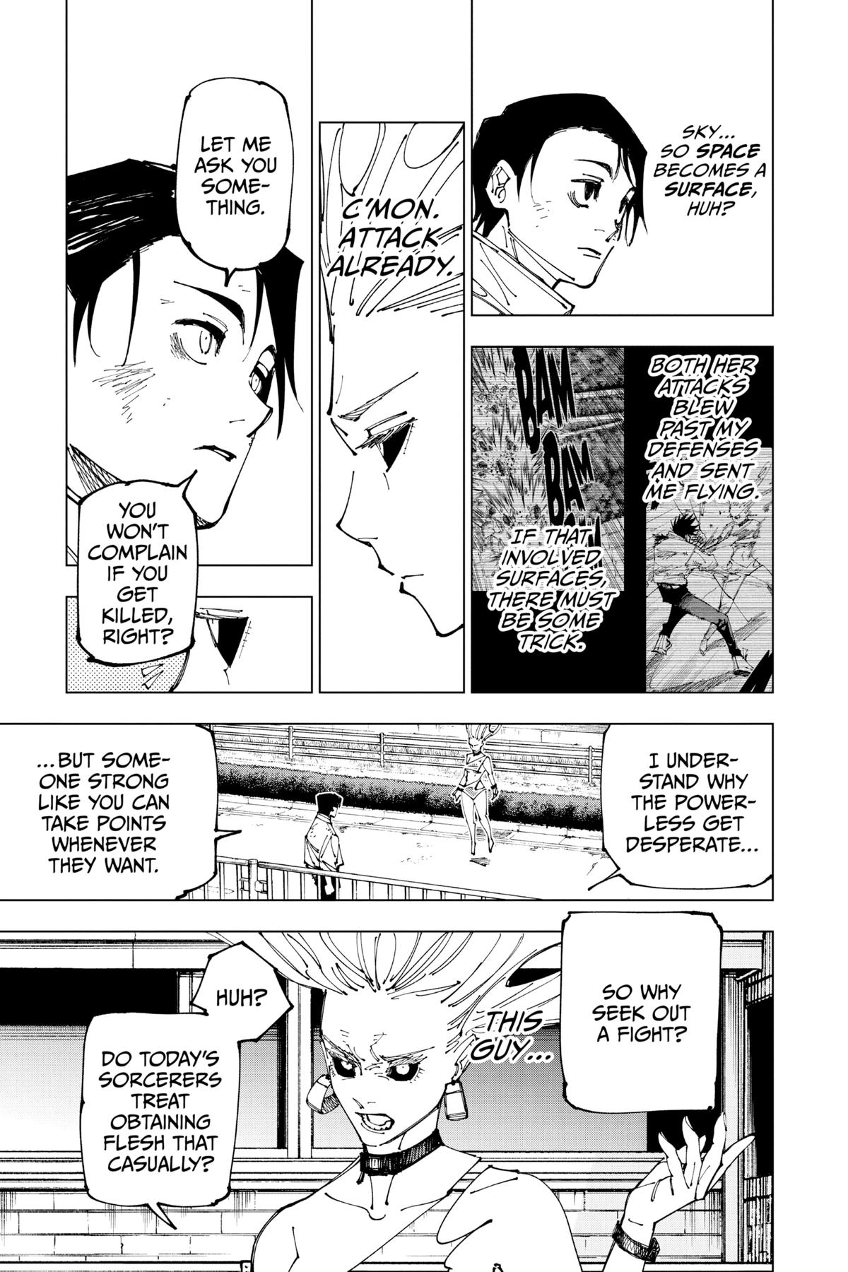 Jujutsu Kaisen Manga Chapter 176 page 7 - Sendai Colony, Part 3 scene