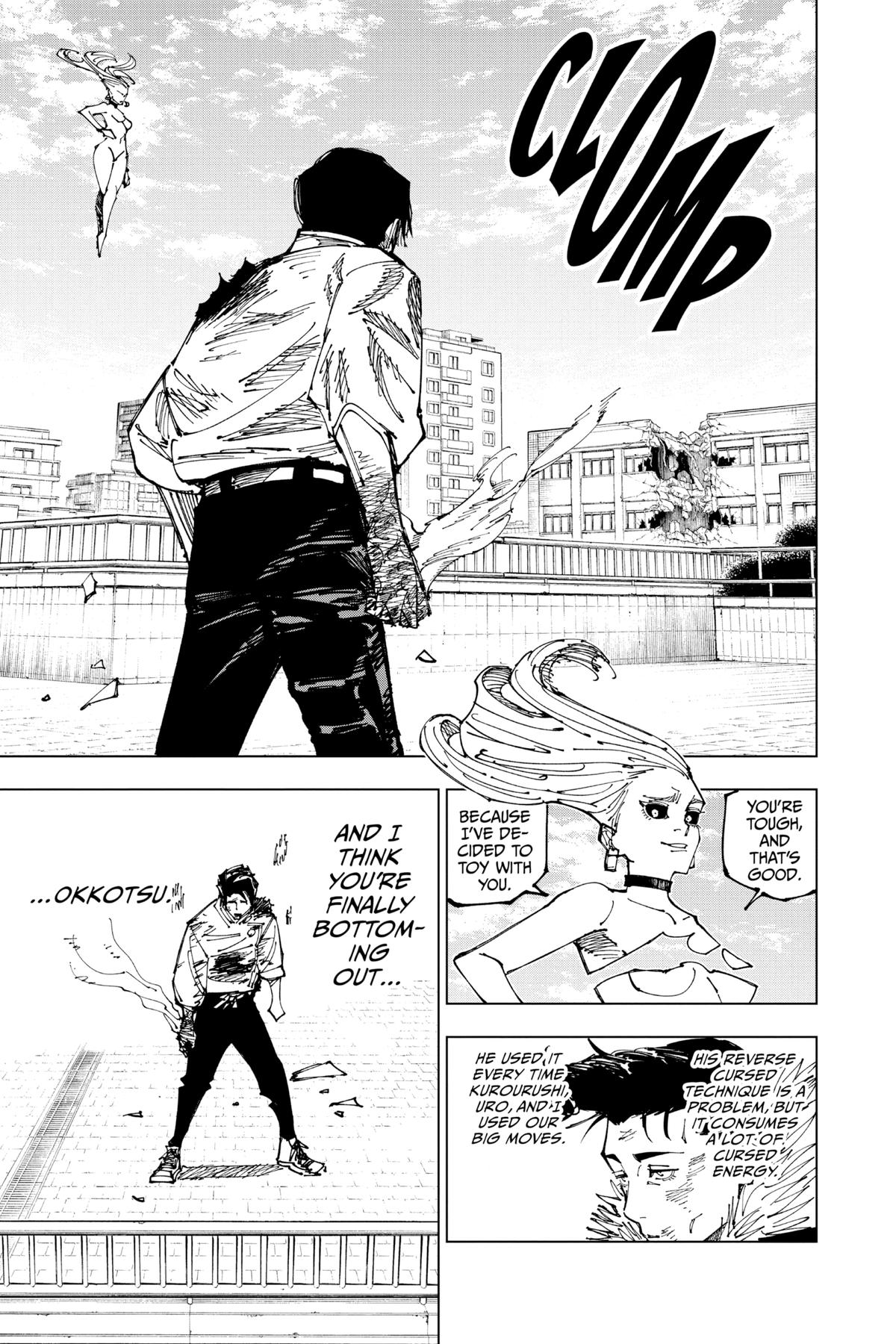 Jujutsu Kaisen Manga Chapter 177 page 15 - Sendai Colony, Part 4 scene