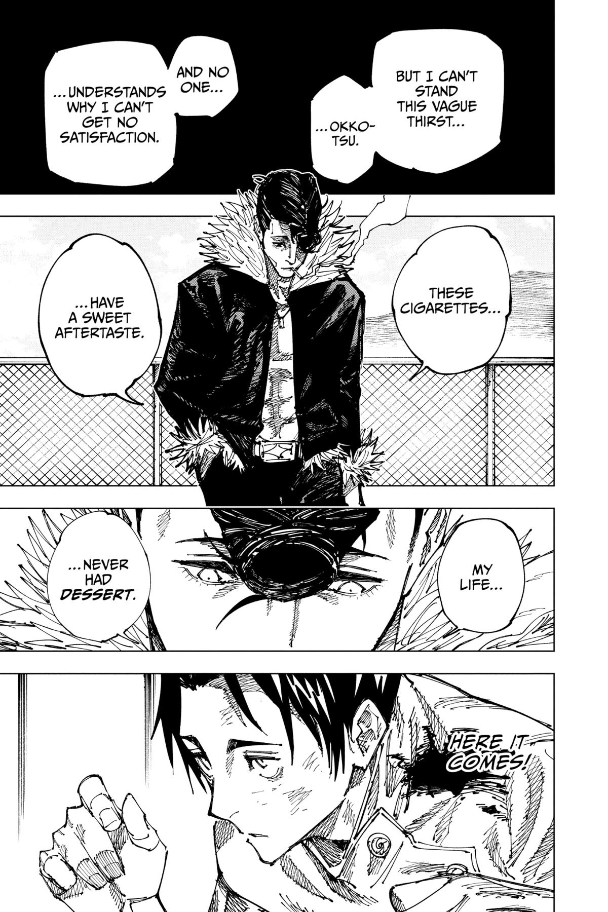 Jujutsu Kaisen Manga Chapter 177 page 3 - Sendai Colony, Part 4 scene