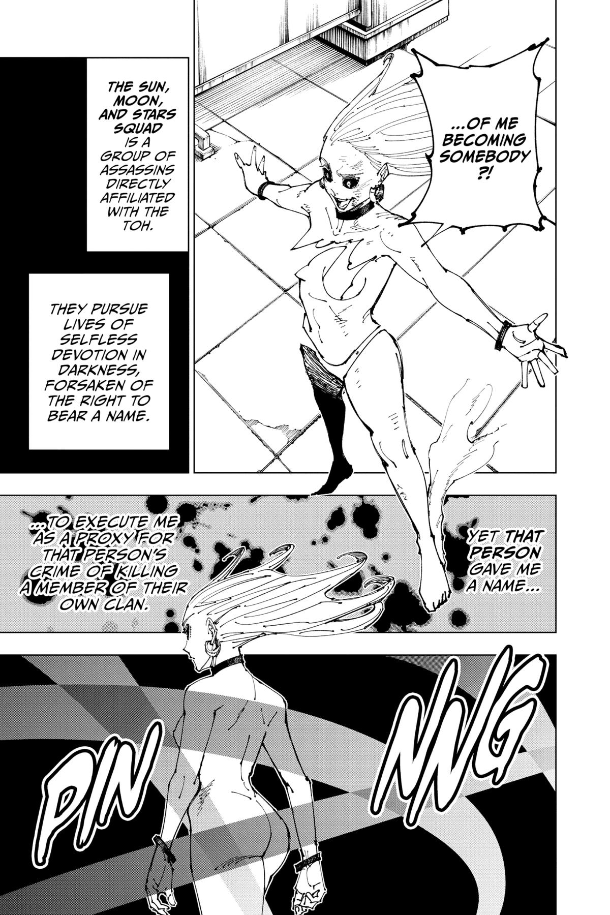 Jujutsu Kaisen Manga Chapter 178 page 12 - Sendai Colony, Part 5 scene