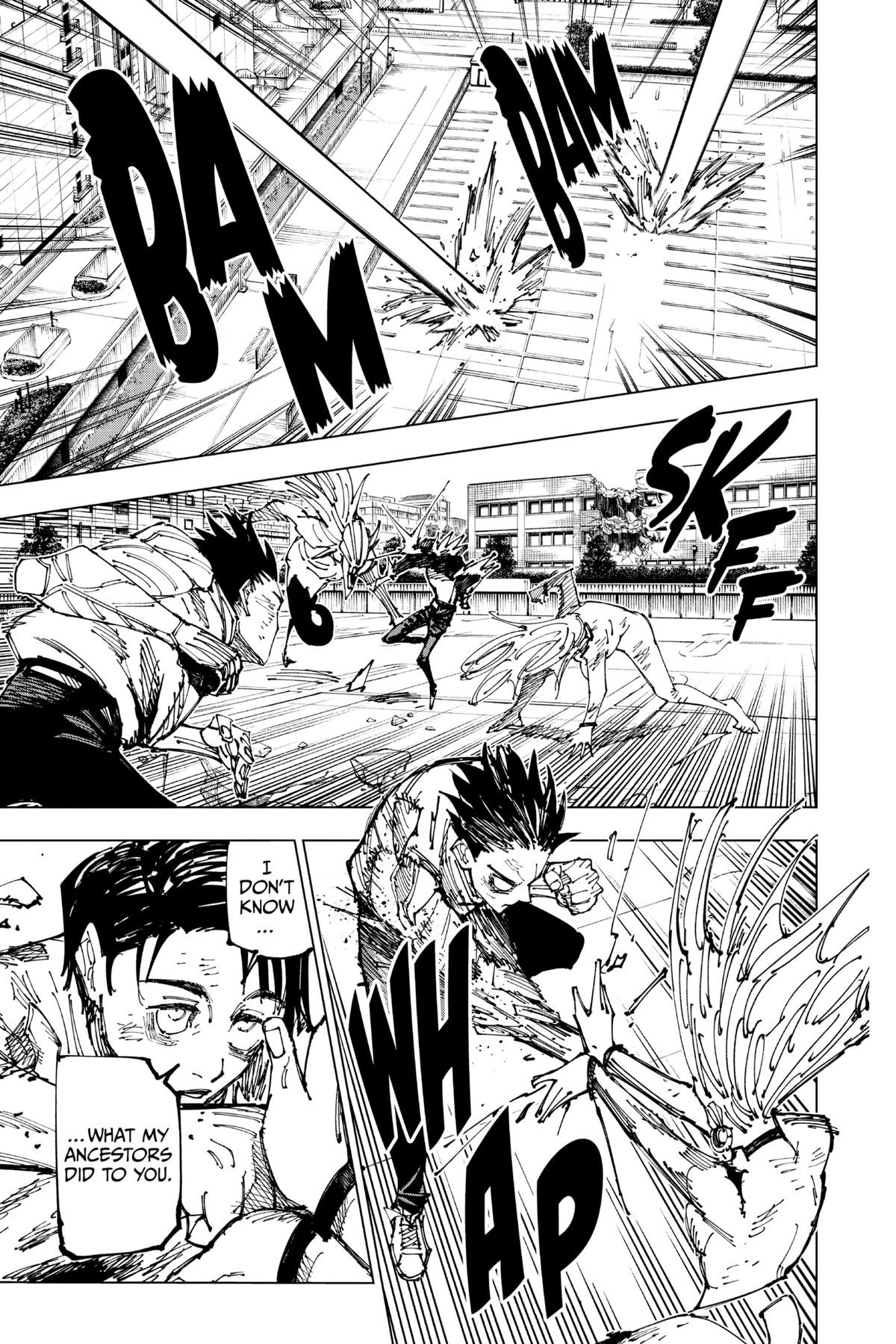 Jujutsu Kaisen Manga Chapter 178 page 14 - Sendai Colony, Part 5 scene