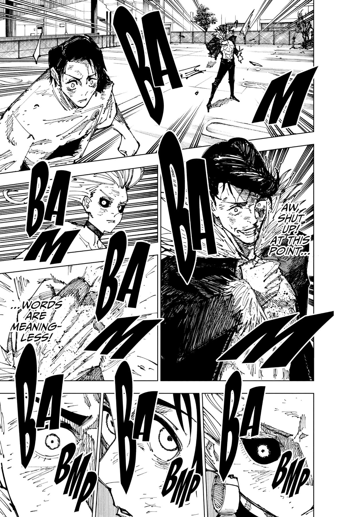 Jujutsu Kaisen Manga Chapter 178 page 16 - Sendai Colony, Part 5 scene