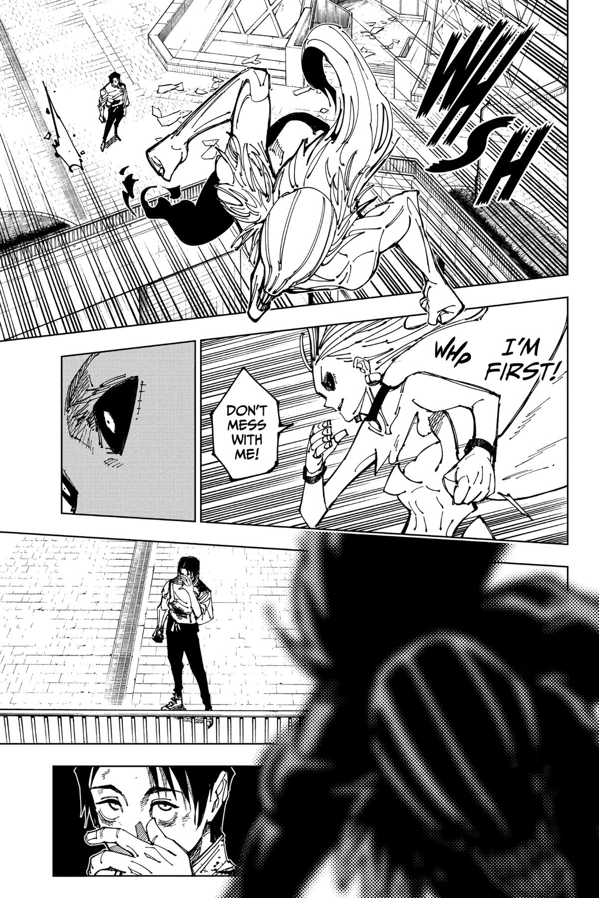 Jujutsu Kaisen Manga Chapter 178 page 4 - Sendai Colony, Part 5 scene