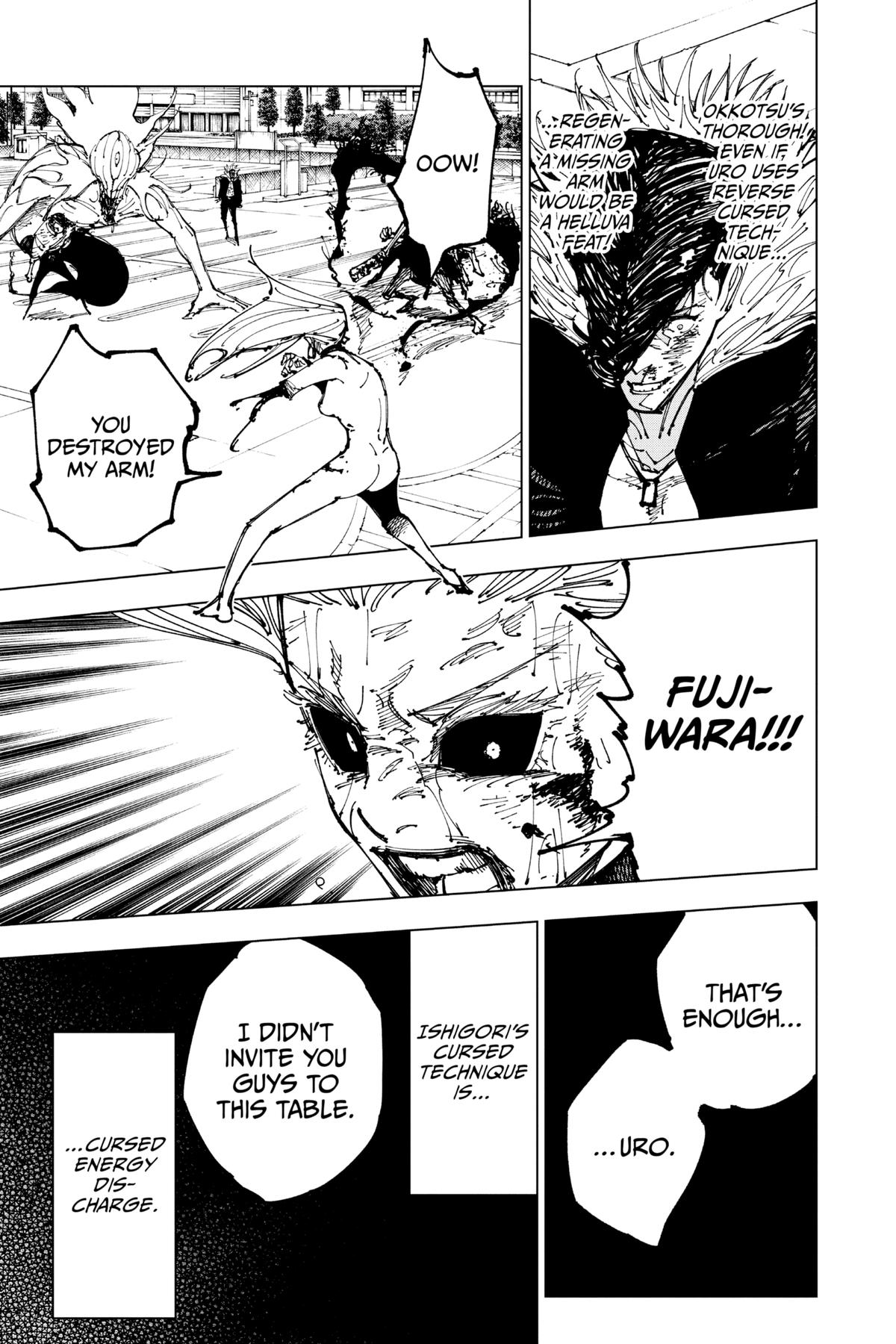 Jujutsu Kaisen Manga Chapter 179 page 11 - Sendai Colony, Part 6 scene