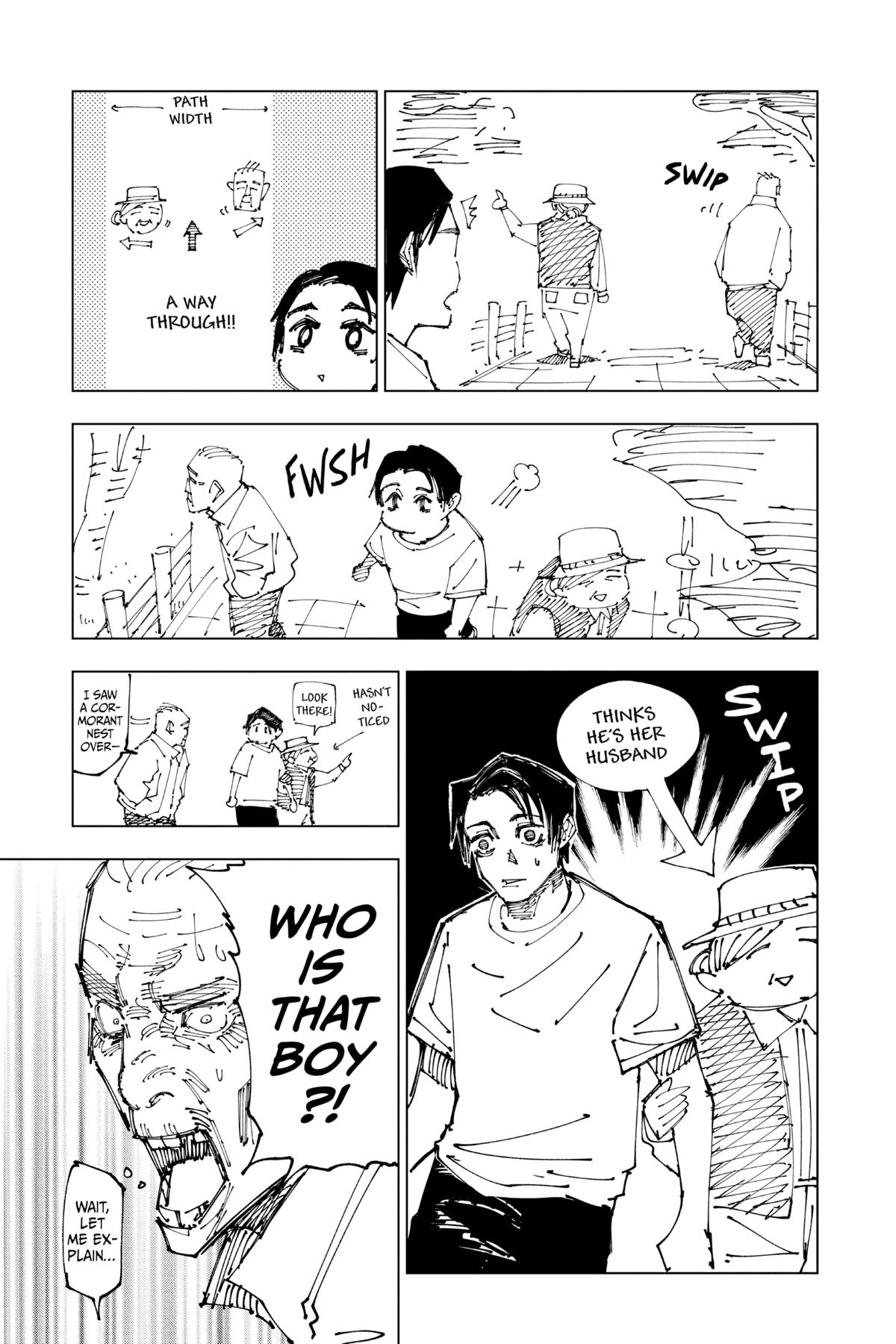 Jujutsu Kaisen Manga Chapter 180 page 18 - Sendai Colony, Part 7 scene