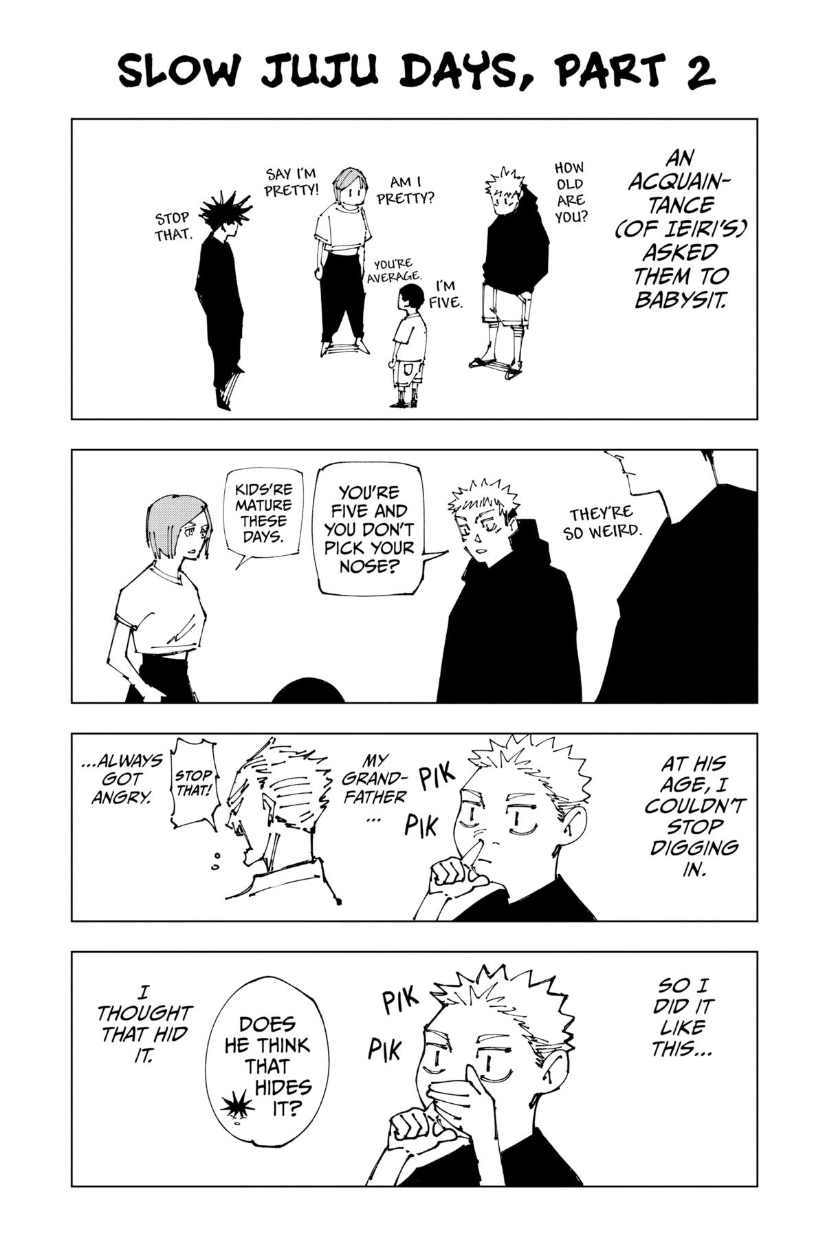 Jujutsu Kaisen Manga Chapter 180 page 19 - Sendai Colony, Part 7 scene