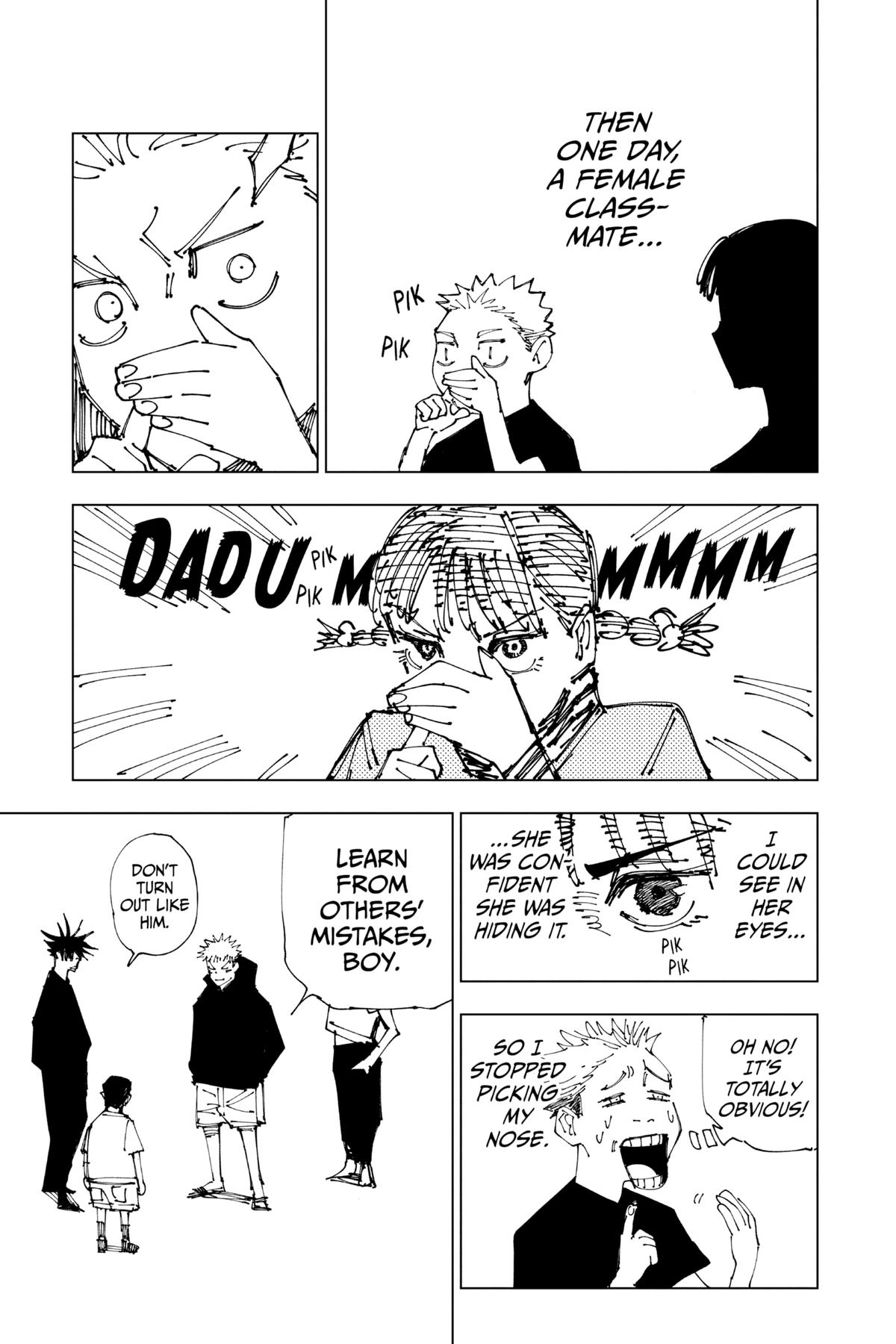 Jujutsu Kaisen Manga Chapter 180 page 20 - Sendai Colony, Part 7 scene