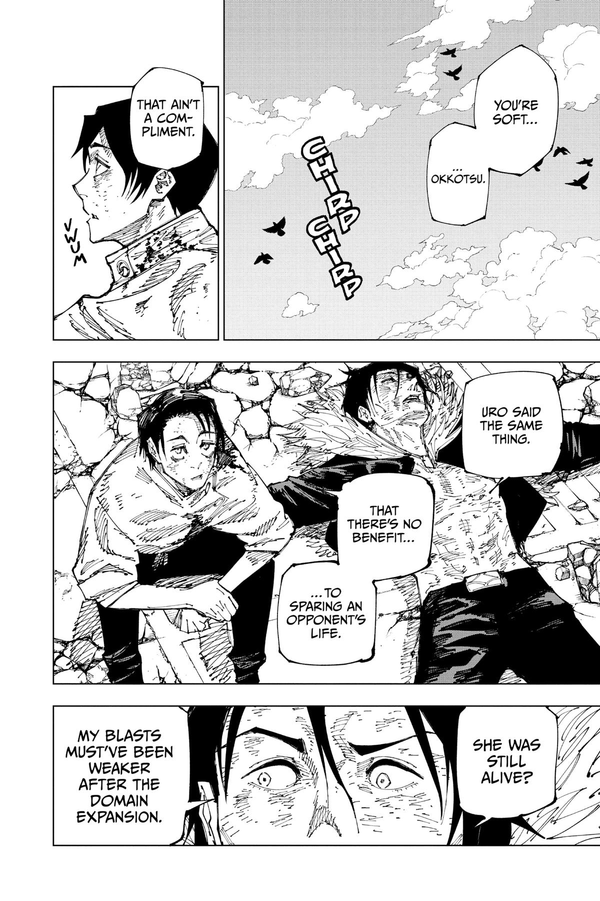 Jujutsu Kaisen Manga Chapter 181 page 11 - Tokyo No. 2 Colony, Part 1 scene