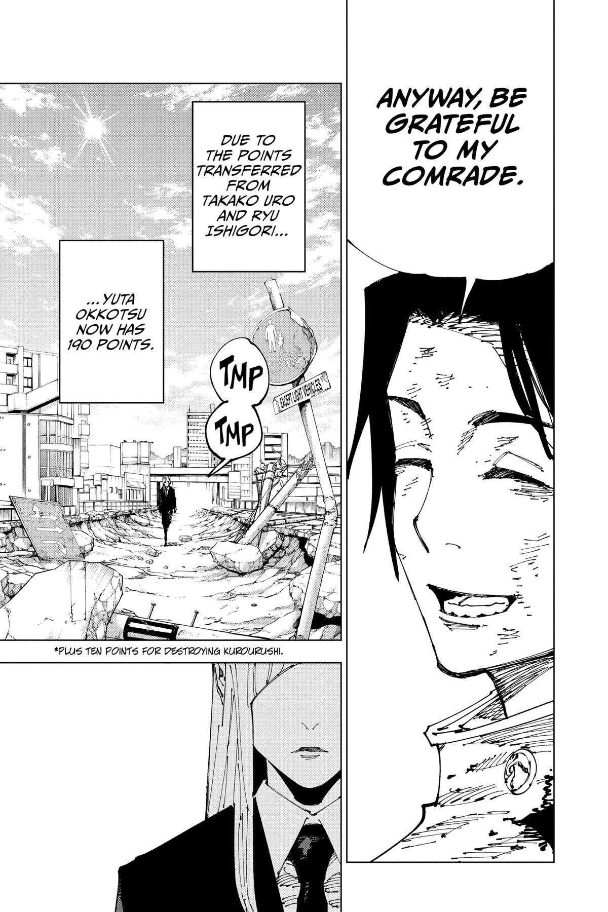 Jujutsu Kaisen Manga Chapter 181 page 14 - Tokyo No. 2 Colony, Part 1 scene