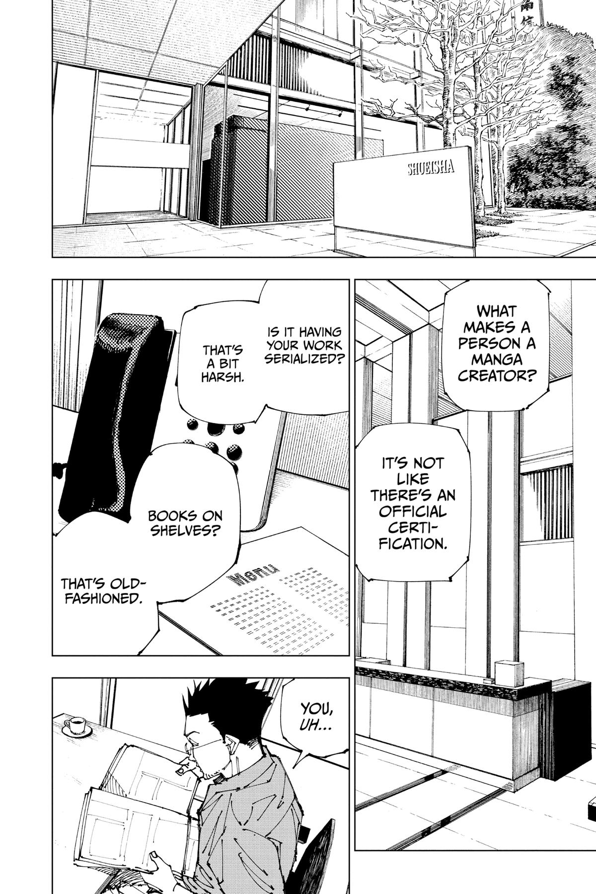 Jujutsu Kaisen Manga Chapter 181 page 15 - Tokyo No. 2 Colony, Part 1 scene