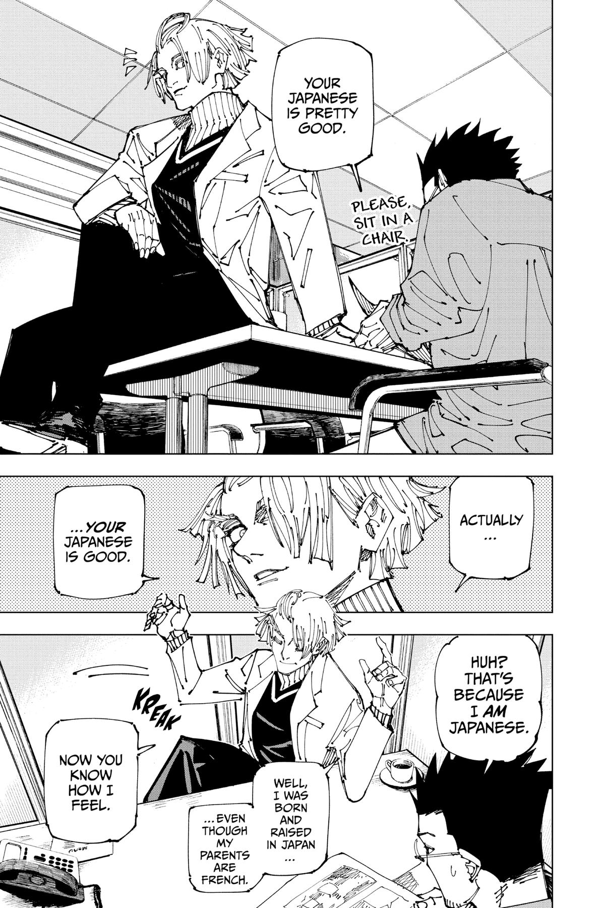 Jujutsu Kaisen Manga Chapter 181 page 16 - Tokyo No. 2 Colony, Part 1 scene