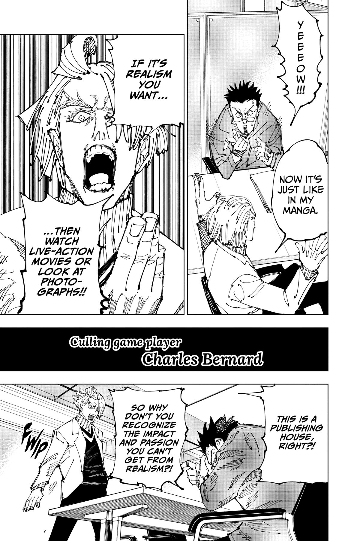 Jujutsu Kaisen Manga Chapter 181 page 20 - Tokyo No. 2 Colony, Part 1 scene