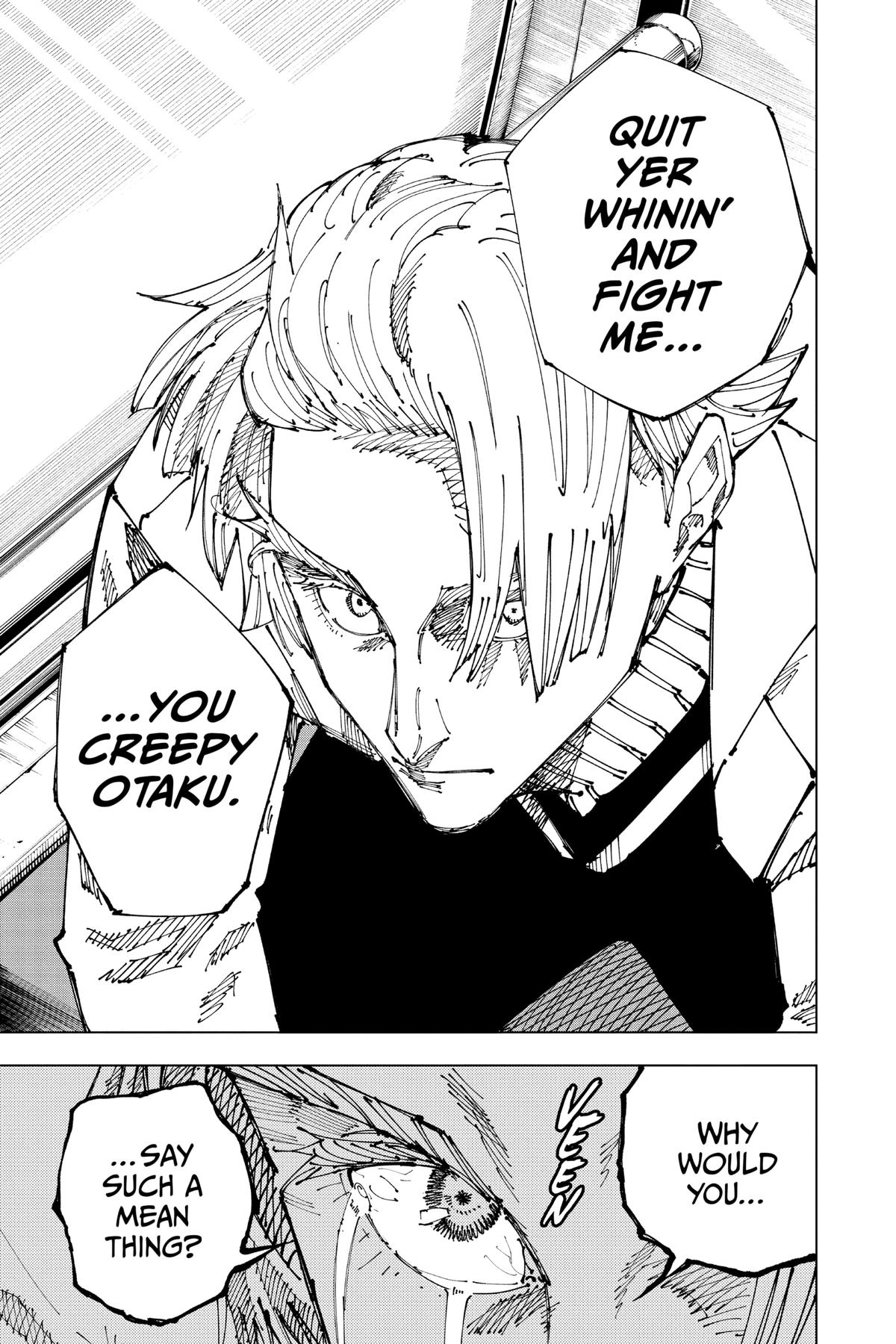 Jujutsu Kaisen Manga Chapter 181 page 28 - Tokyo No. 2 Colony, Part 1 scene