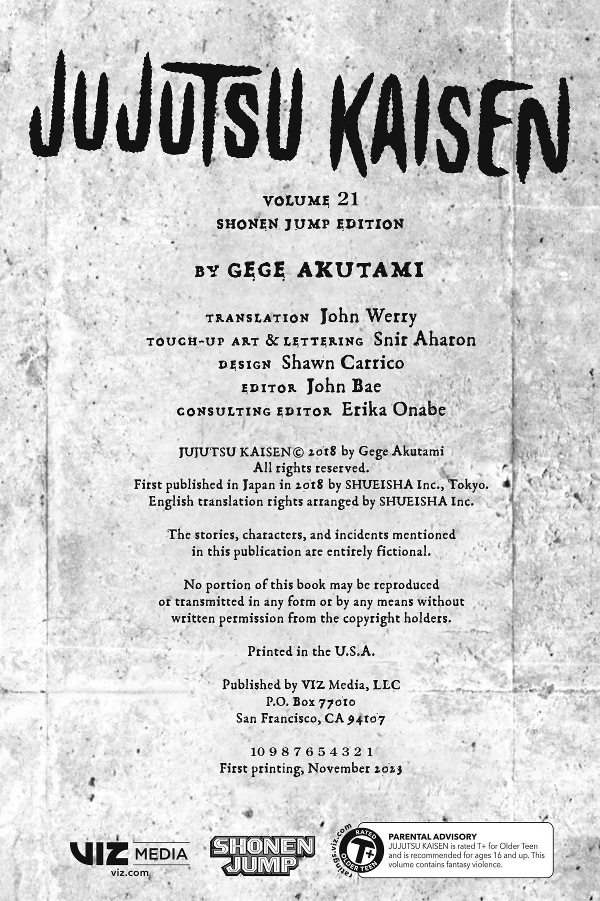 Jujutsu Kaisen Manga Chapter 181 page 3 - Tokyo No. 2 Colony, Part 1 scene