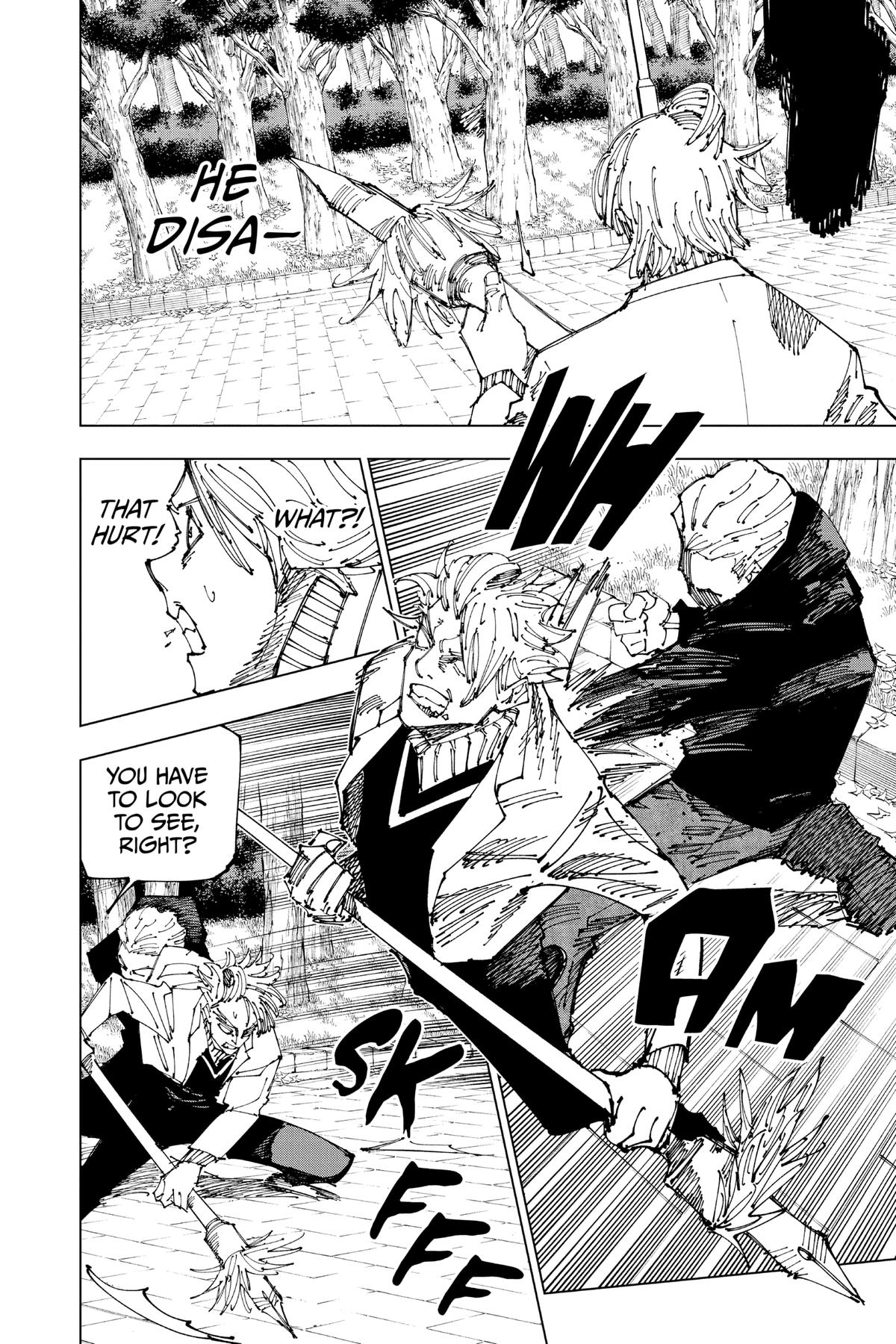 Jujutsu Kaisen Manga Chapter 182 page 12 - Tokyo No. 2 Colony, Part 2 scene