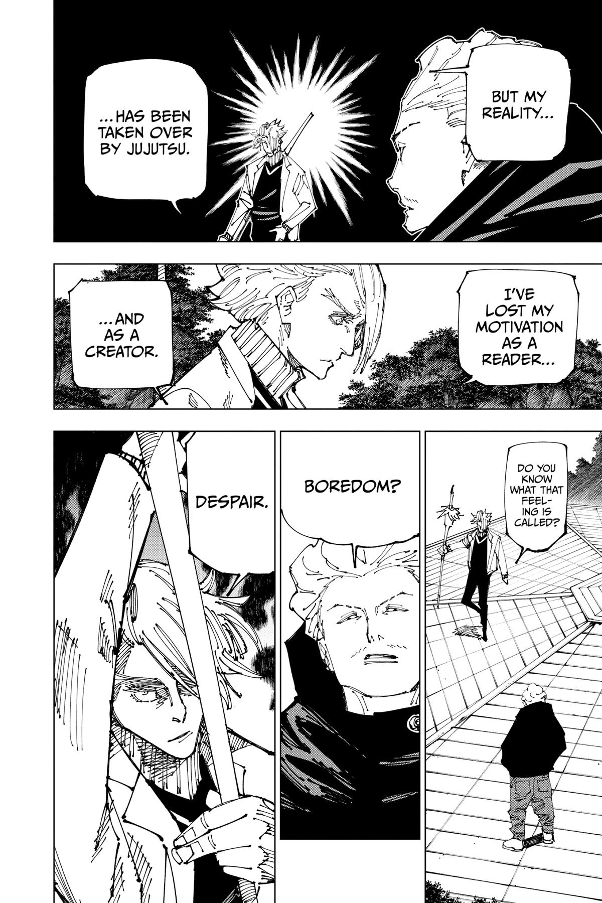 Jujutsu Kaisen Manga Chapter 182 page 4 - Tokyo No. 2 Colony, Part 2 scene