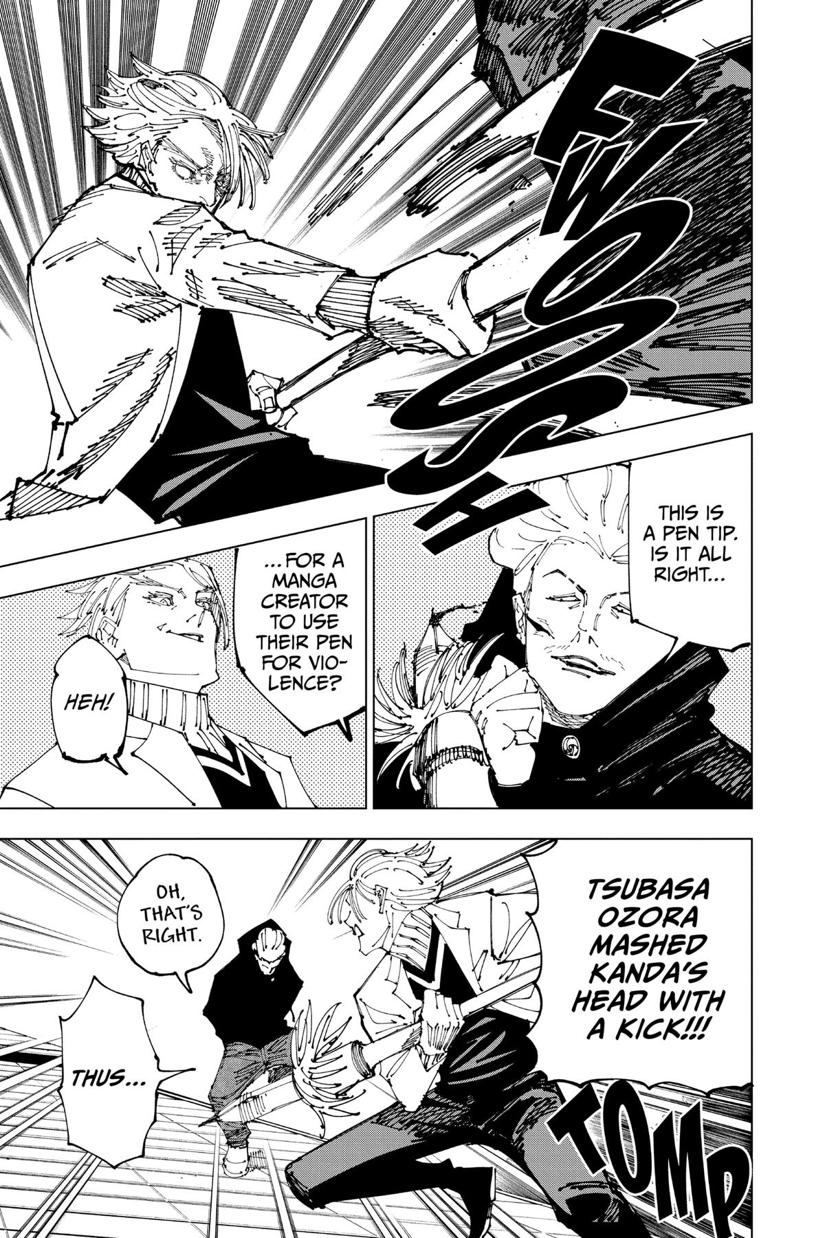 Jujutsu Kaisen Manga Chapter 182 page 5 - Tokyo No. 2 Colony, Part 2 scene