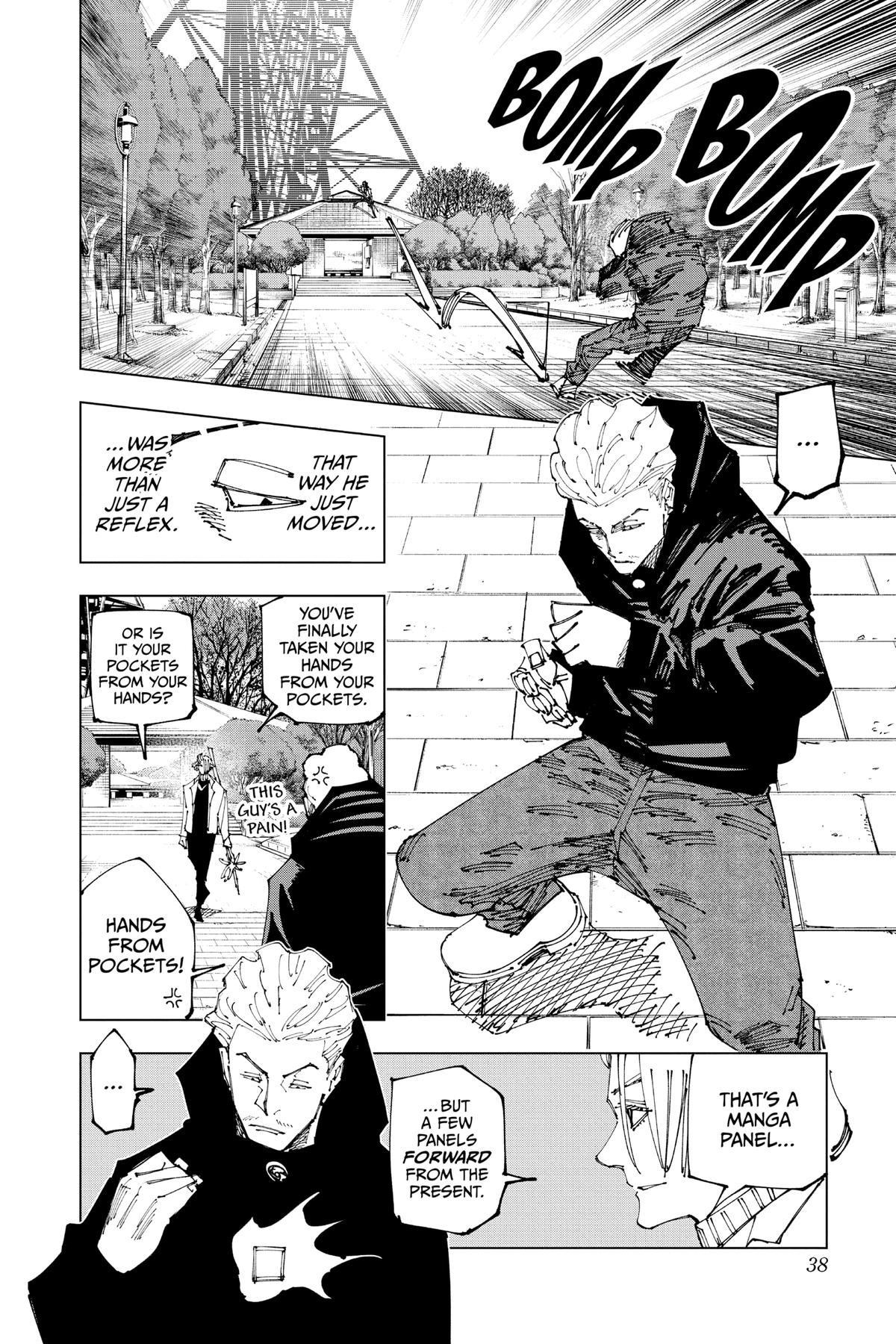 Jujutsu Kaisen Manga Chapter 182 page 8 - Tokyo No. 2 Colony, Part 2 scene