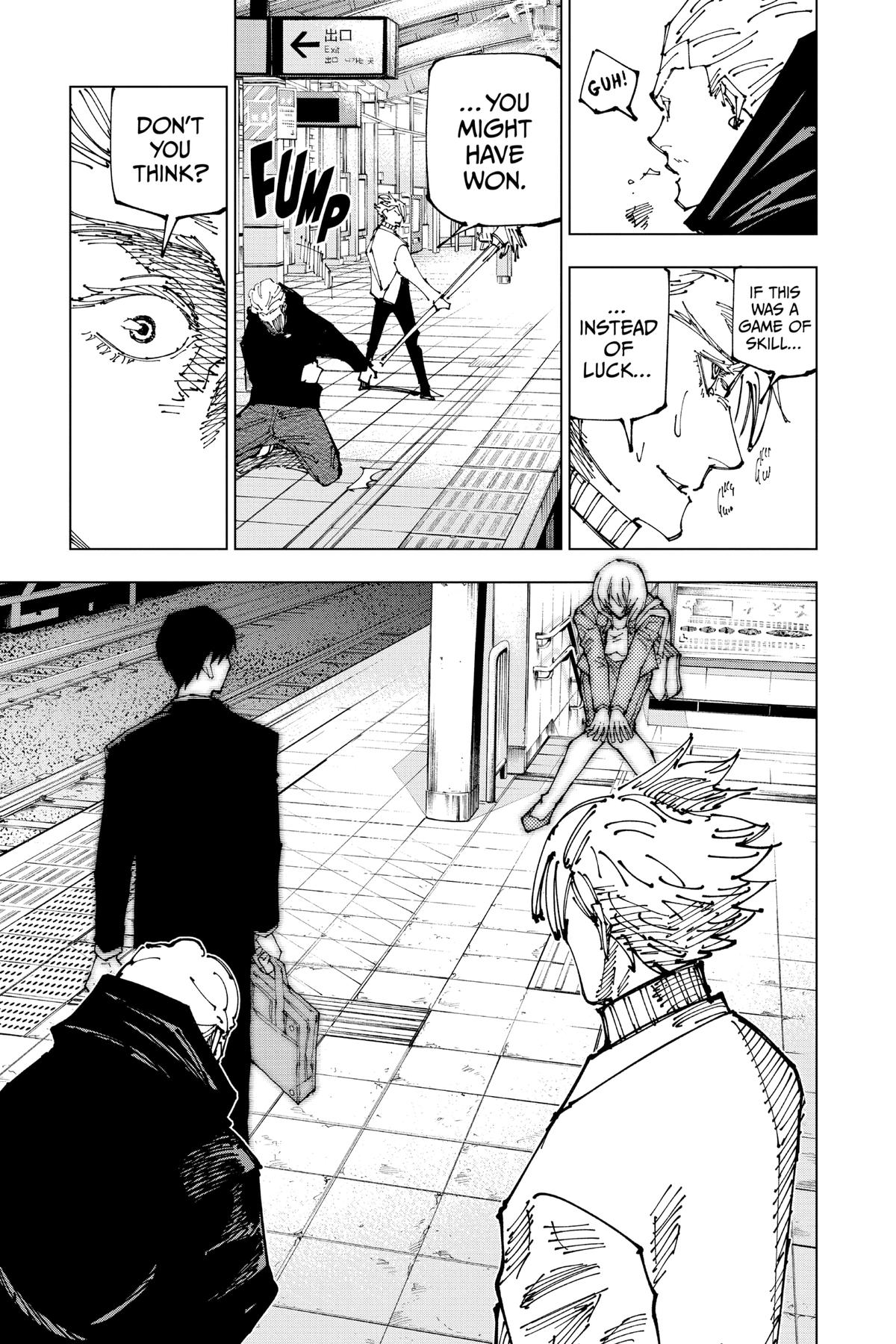 Jujutsu Kaisen Manga Chapter 183 page 16 - Tokyo No. 2 Colony, Part 3 scene