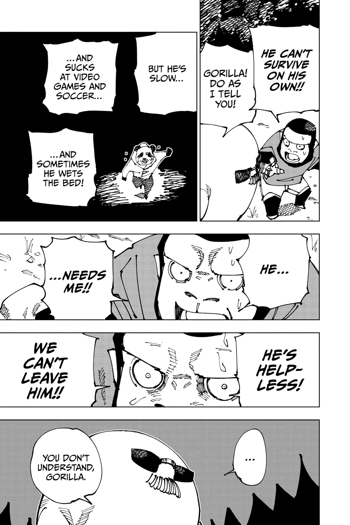 Jujutsu Kaisen Manga Chapter 185 page 13 - Bye-bye scene