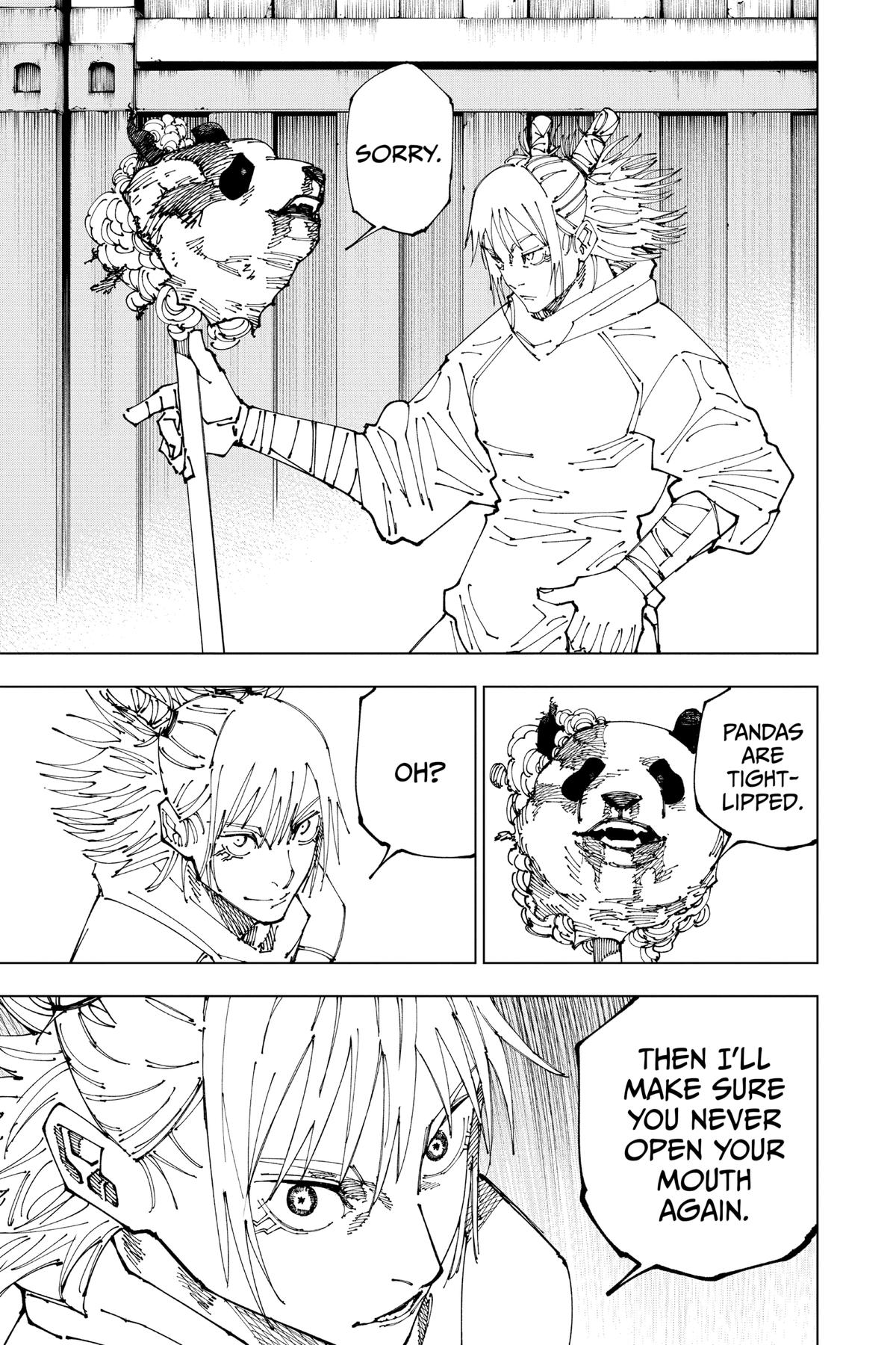 Jujutsu Kaisen Manga Chapter 185 page 16 - Bye-bye scene