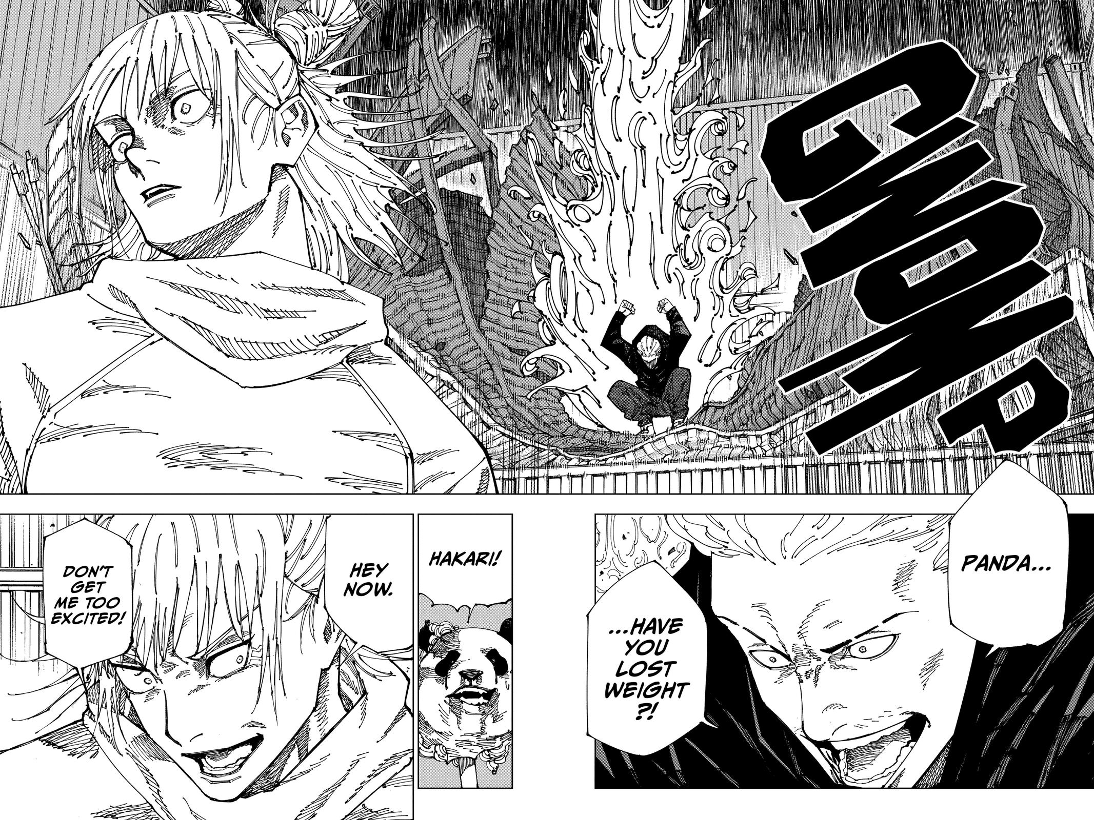 Jujutsu Kaisen Manga Chapter 185 page 17 - Bye-bye scene