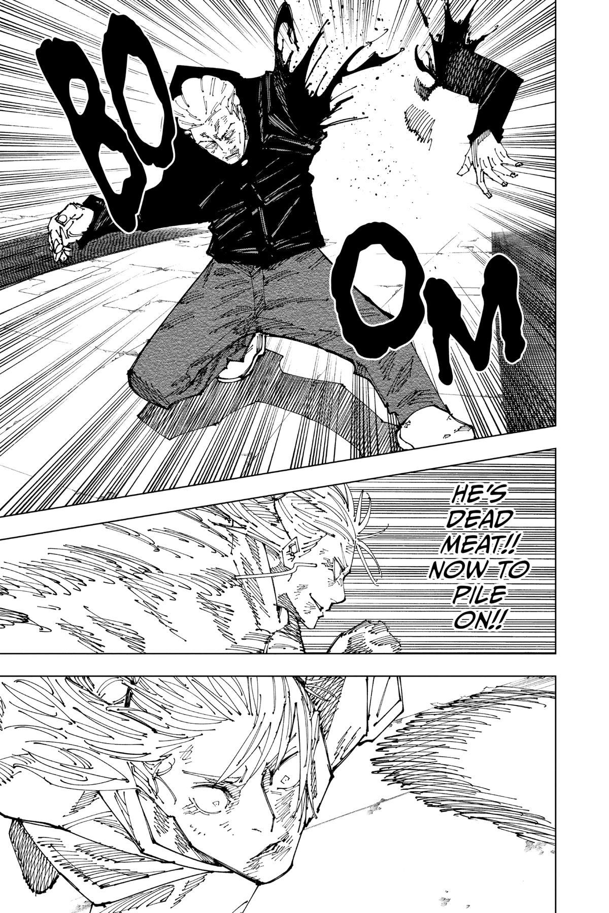 Jujutsu Kaisen Manga Chapter 186 page 13 - Tokyo No. 2 Colony, Part 5 scene