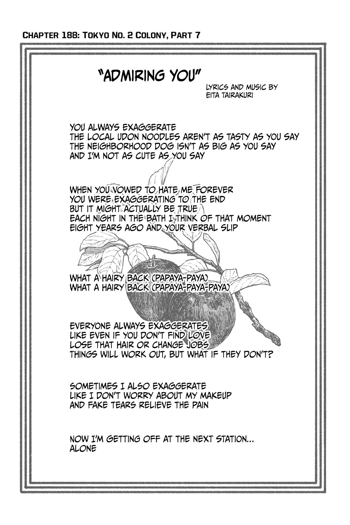 Jujutsu Kaisen Manga Chapter 188 page 1 - Tokyo No. 2 Colony, Part 7 scene