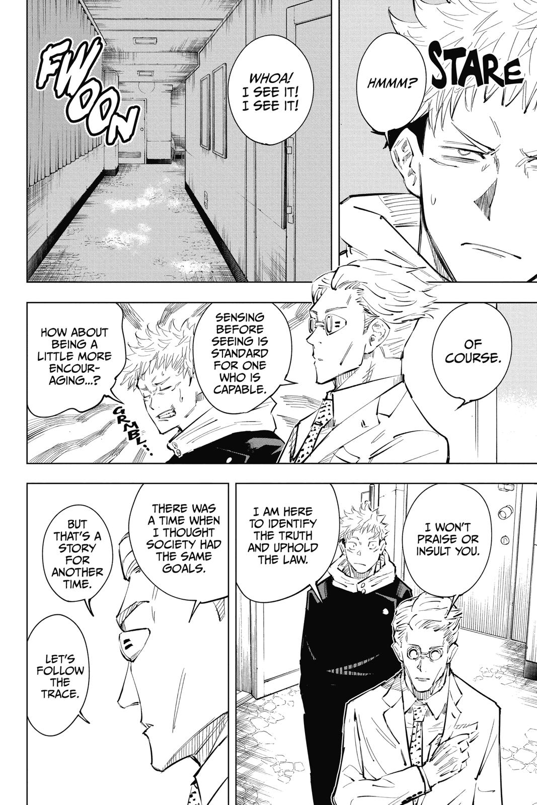 Jujutsu Kaisen Manga Chapter 19 page 10 - Young Fish and Reverse Punishment scene