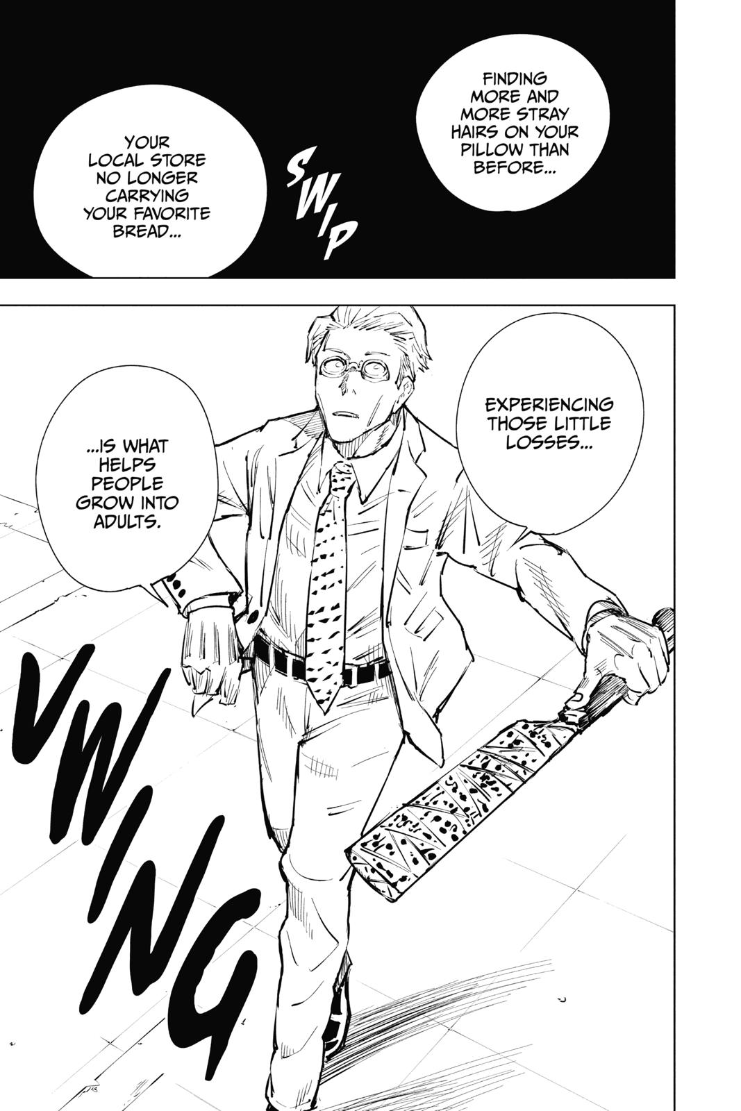 Jujutsu Kaisen Manga Chapter 19 page 19 - Young Fish and Reverse Punishment scene