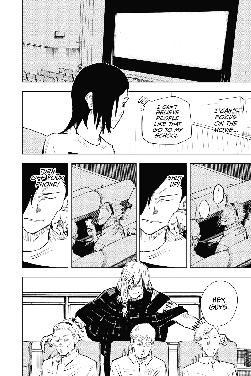 Jujutsu Kaisen Manga Chapter 19 page 4 - Young Fish and Reverse Punishment scene